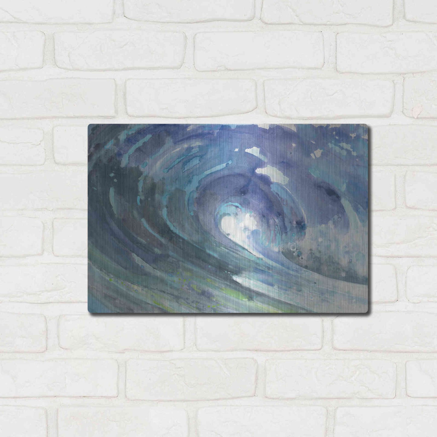 Luxe Metal Art 'Curl' by Albena Hristova, Metal Wall Art,16x12