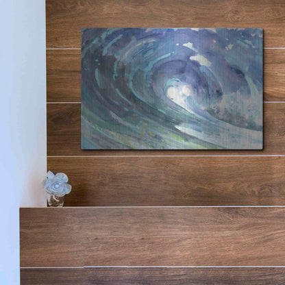 Luxe Metal Art 'Curl' by Albena Hristova, Metal Wall Art,16x12