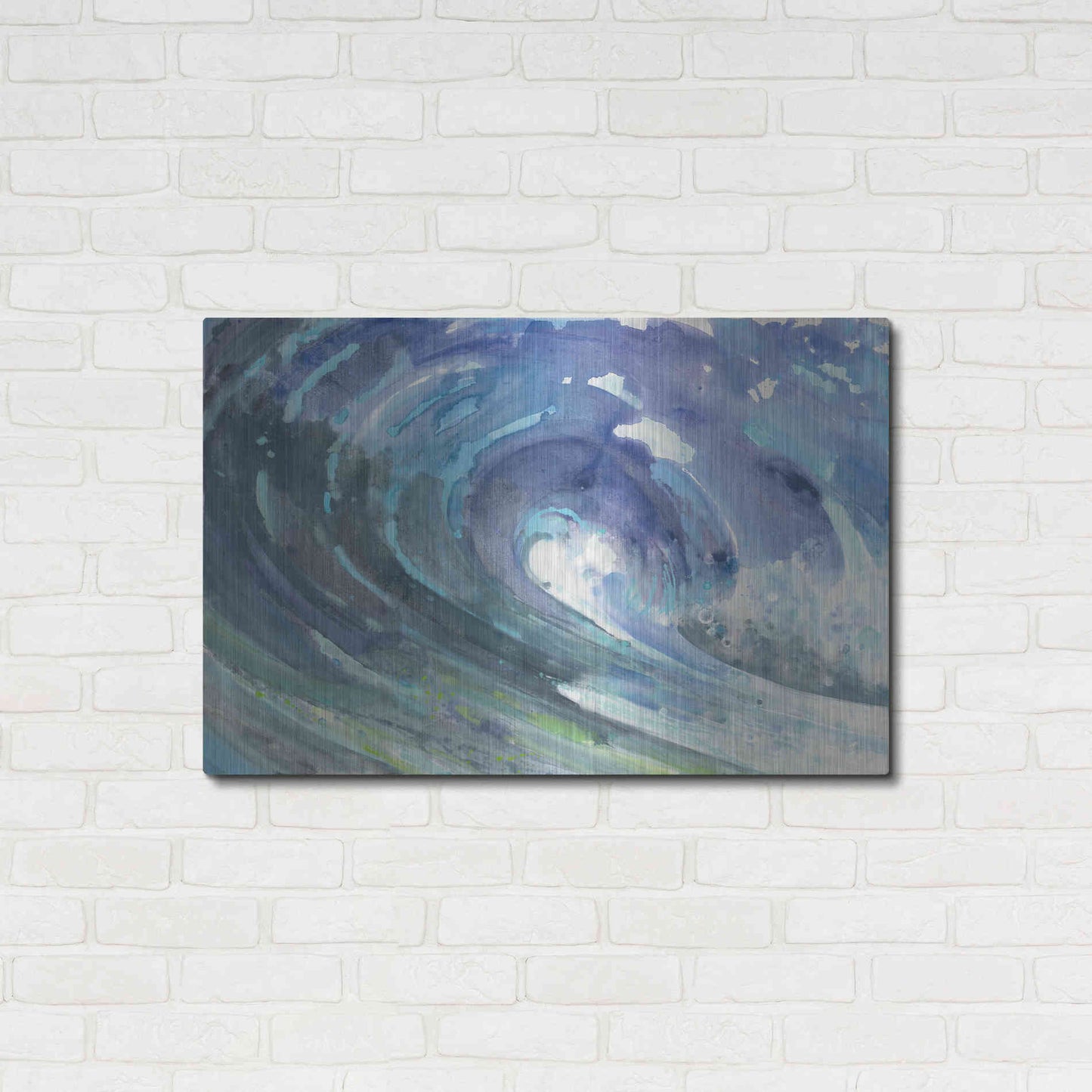 Luxe Metal Art 'Curl' by Albena Hristova, Metal Wall Art,36x24