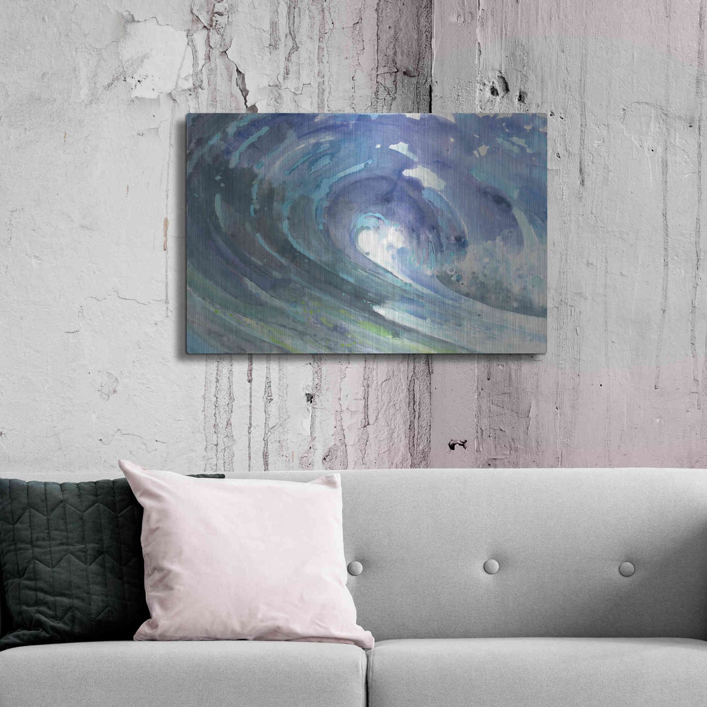 Luxe Metal Art 'Curl' by Albena Hristova, Metal Wall Art,36x24