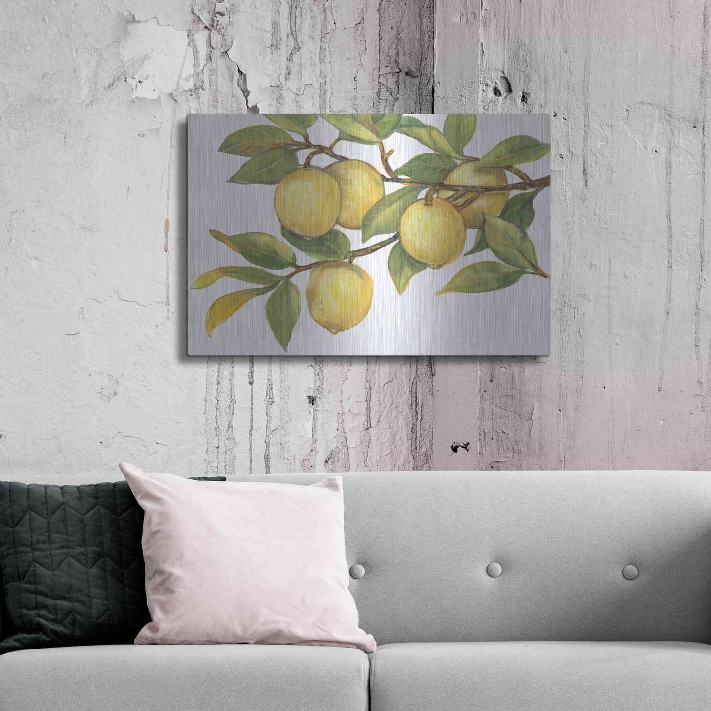 Luxe Metal Art 'Ripe for Picking I' by Tim O'Toole, Metal Wall Art,36x24