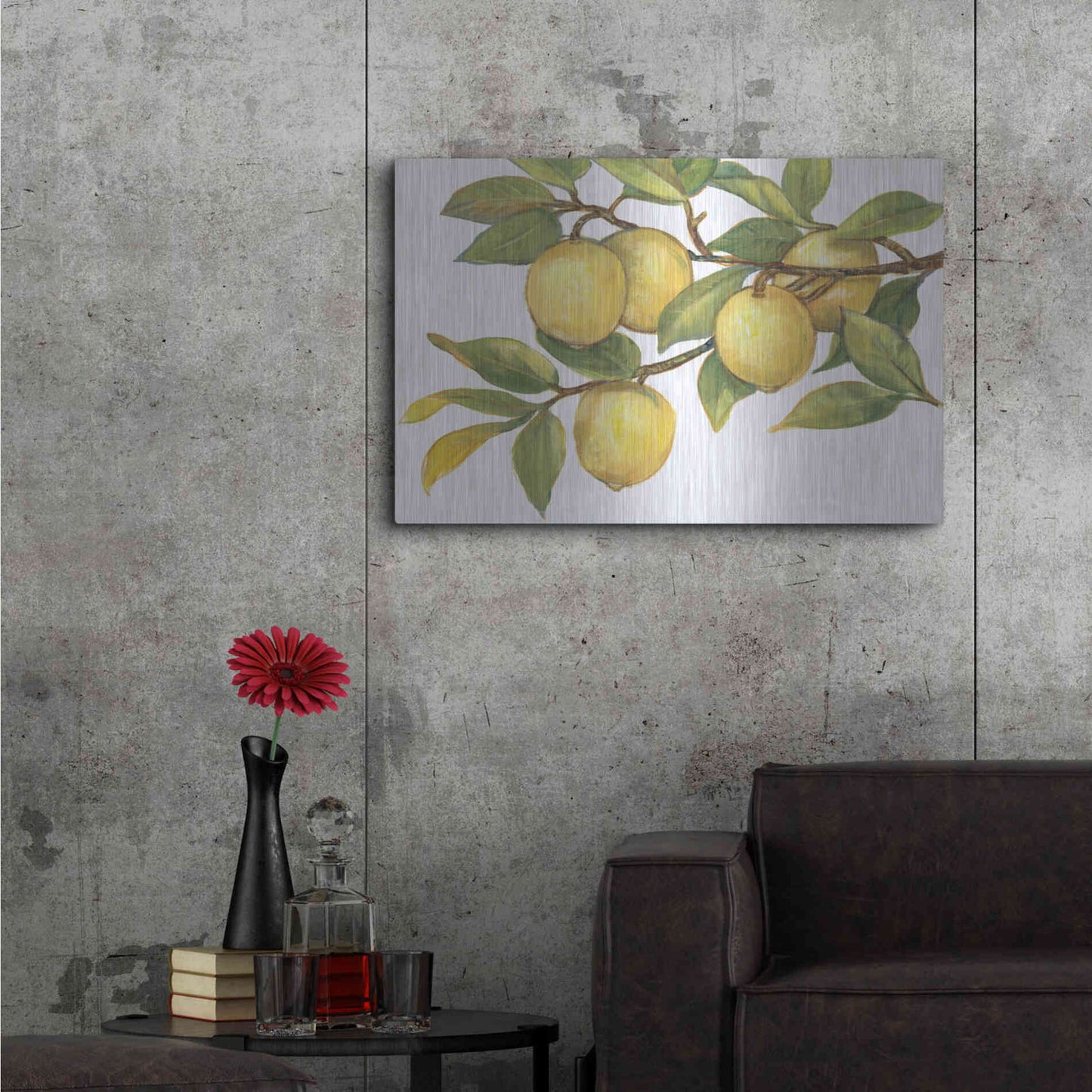 Luxe Metal Art 'Ripe for Picking I' by Tim O'Toole, Metal Wall Art,36x24