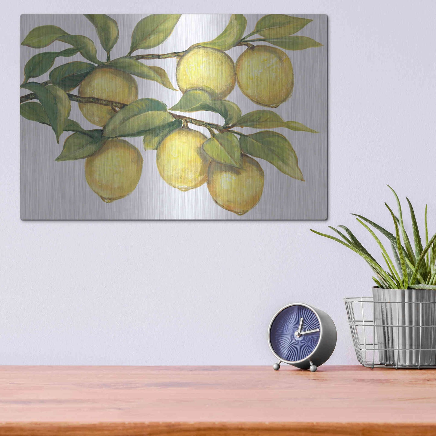 Luxe Metal Art 'Ripe for Picking II' by Tim O'Toole, Metal Wall Art,16x12