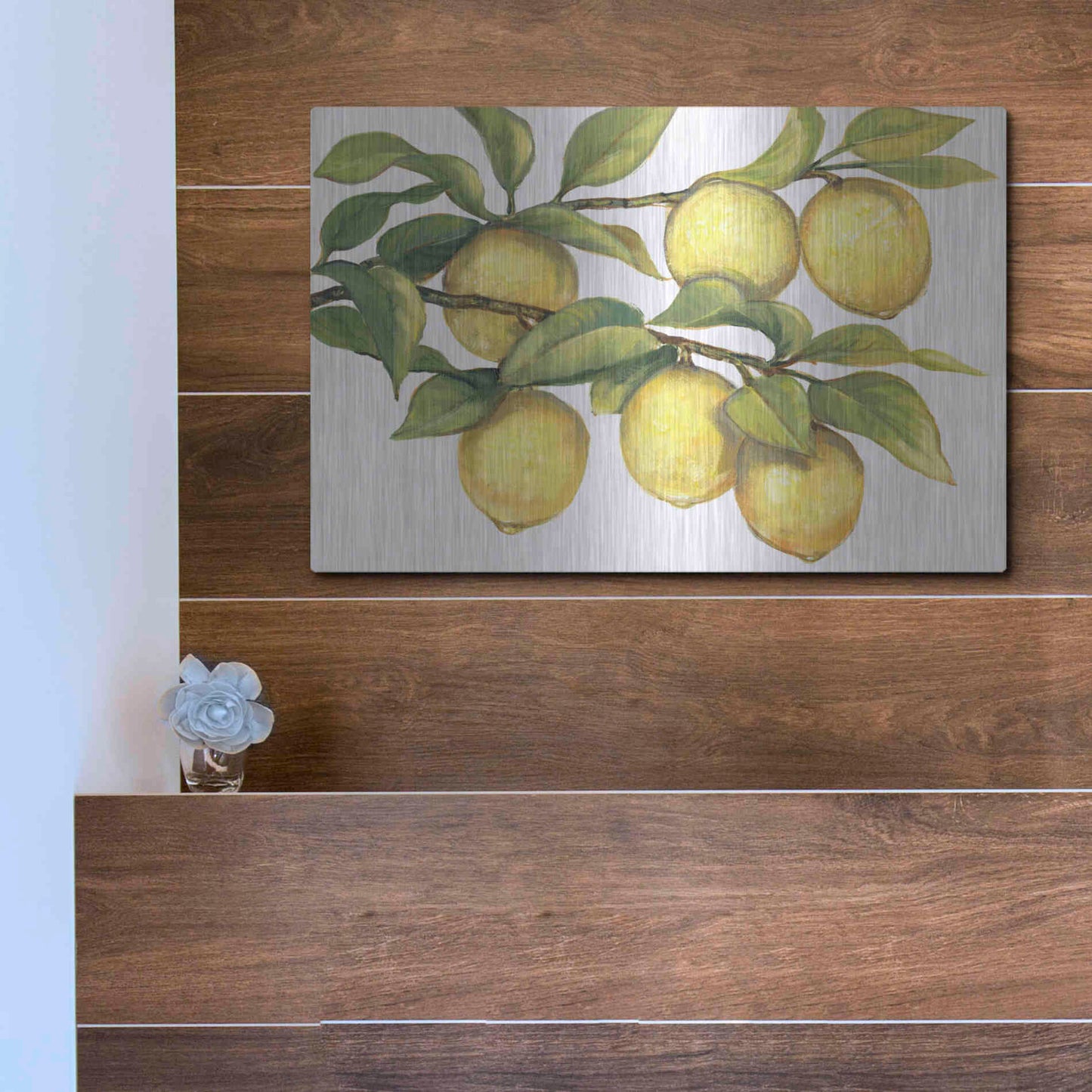 Luxe Metal Art 'Ripe for Picking II' by Tim O'Toole, Metal Wall Art,16x12