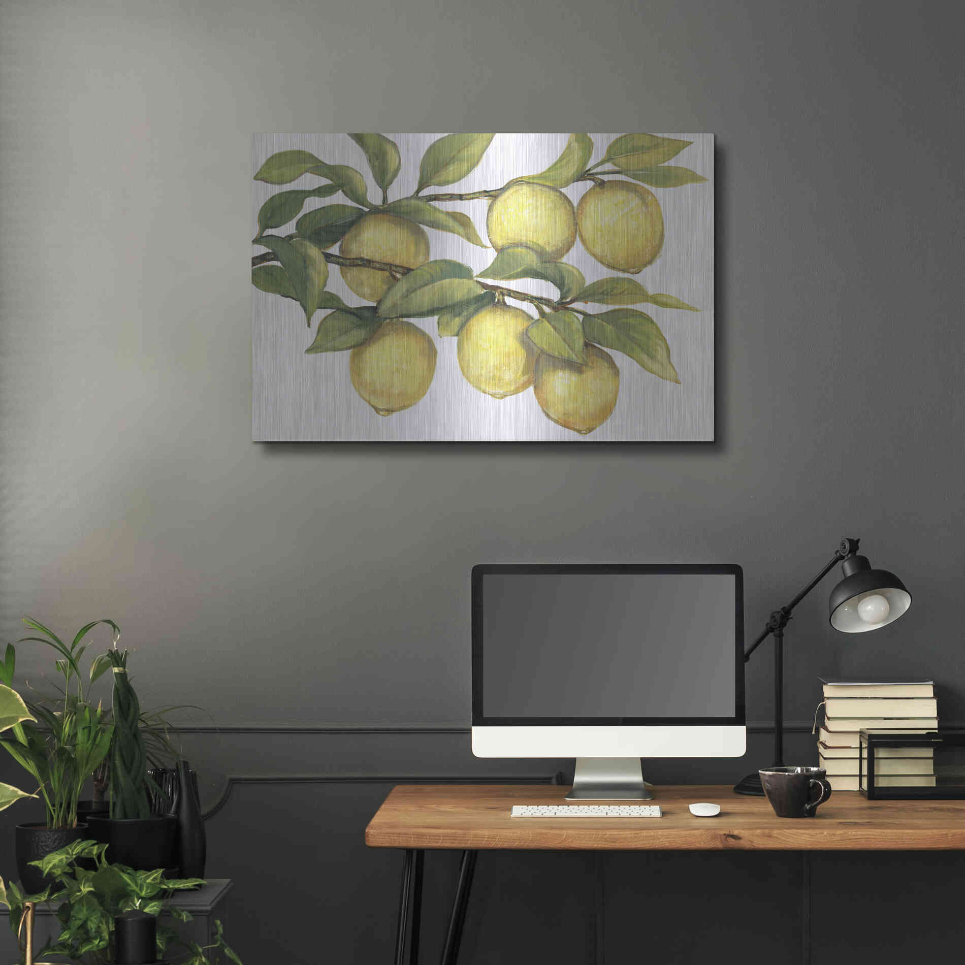 Luxe Metal Art 'Ripe for Picking II' by Tim O'Toole, Metal Wall Art,36x24