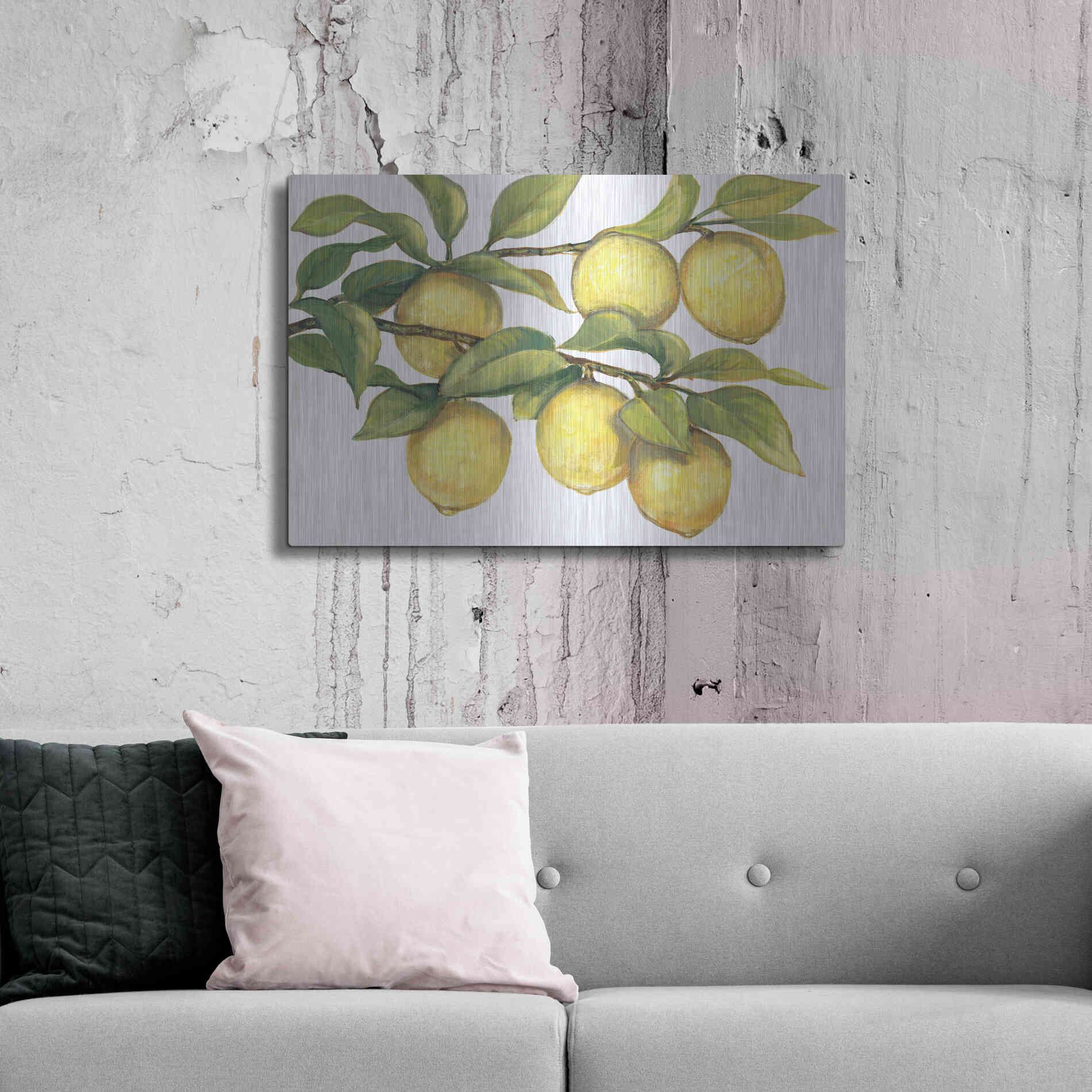 Luxe Metal Art 'Ripe for Picking II' by Tim O'Toole, Metal Wall Art,36x24