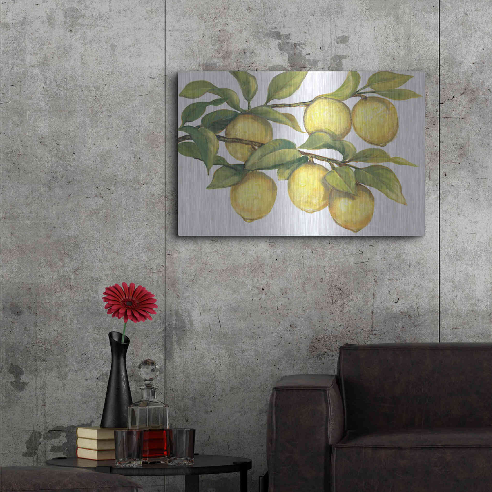 Luxe Metal Art 'Ripe for Picking II' by Tim O'Toole, Metal Wall Art,36x24