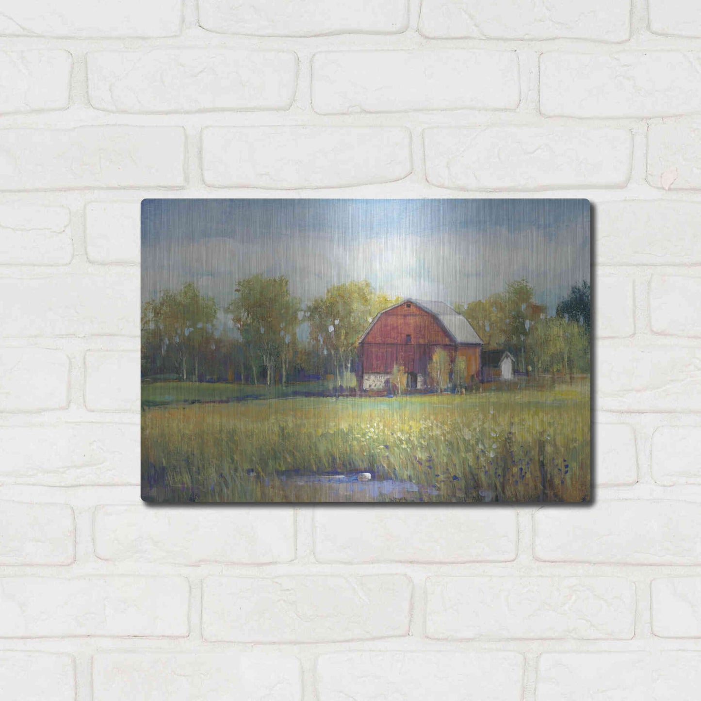 Luxe Metal Art 'Rural America I' by Tim O'Toole, Metal Wall Art,16x12