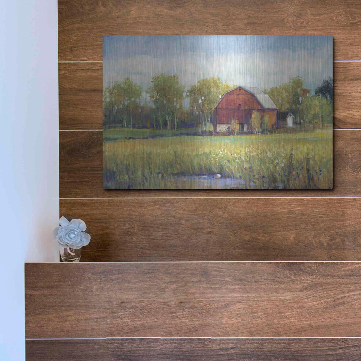 Luxe Metal Art 'Rural America I' by Tim O'Toole, Metal Wall Art,16x12