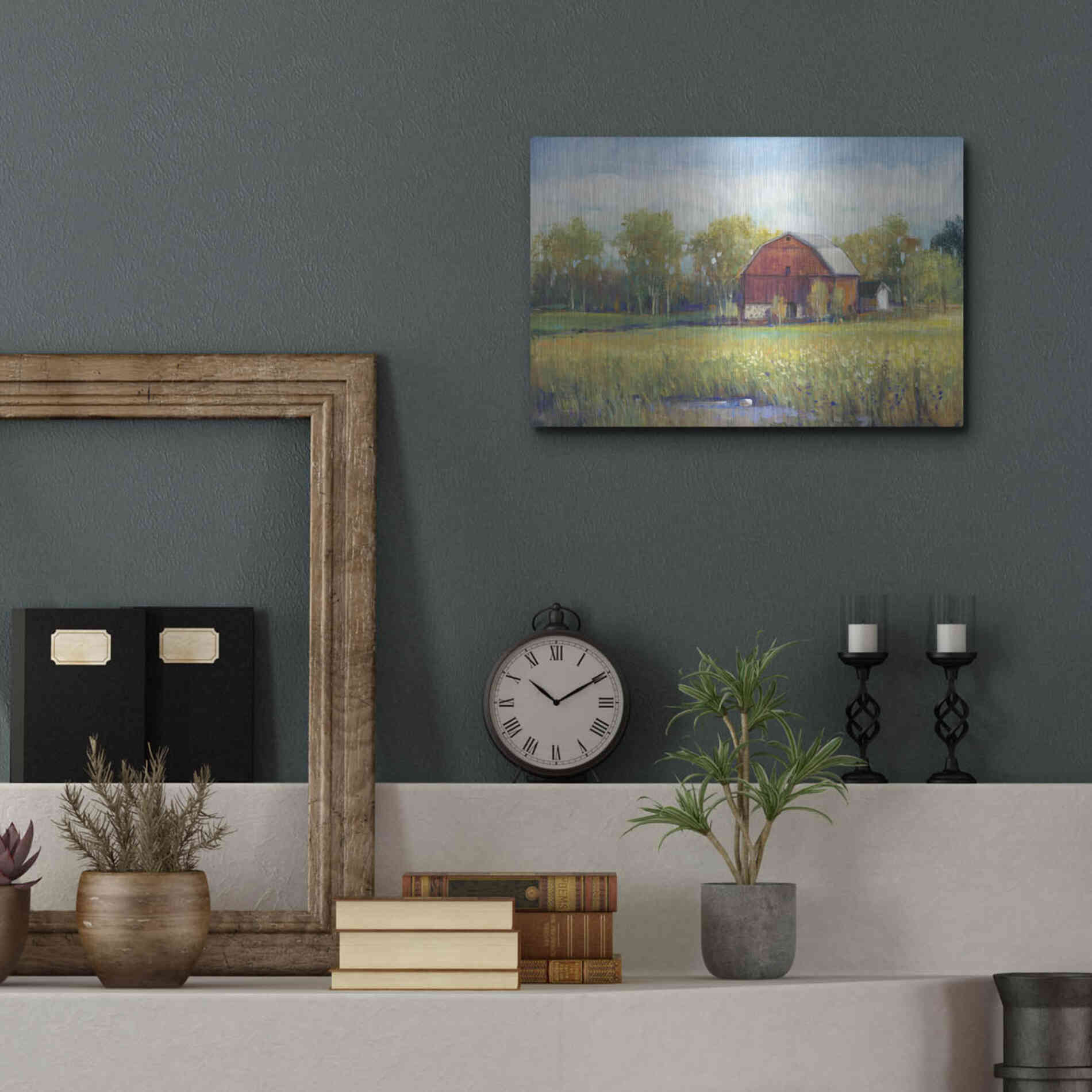 Luxe Metal Art 'Rural America I' by Tim O'Toole, Metal Wall Art,16x12