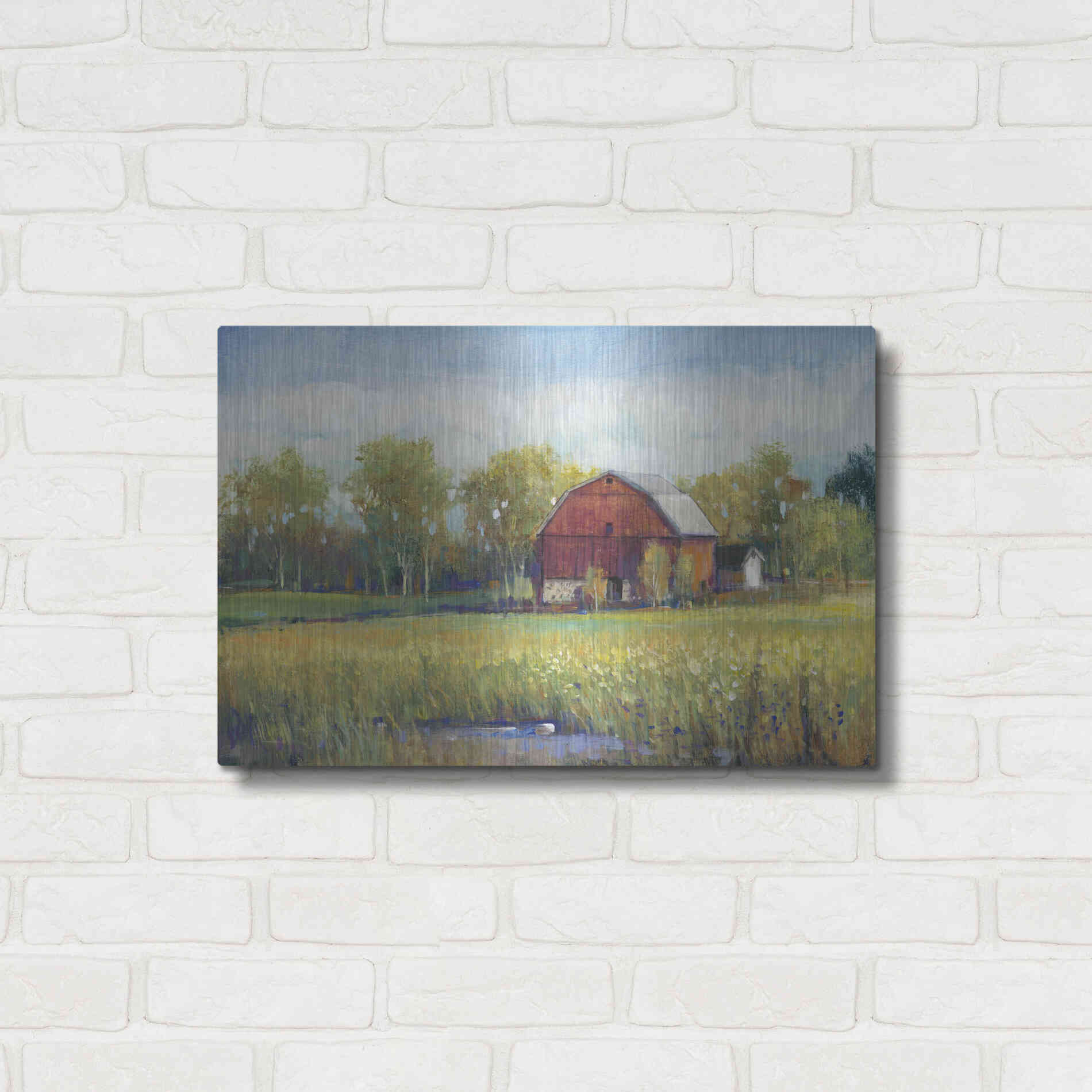 Luxe Metal Art 'Rural America I' by Tim O'Toole, Metal Wall Art,24x16