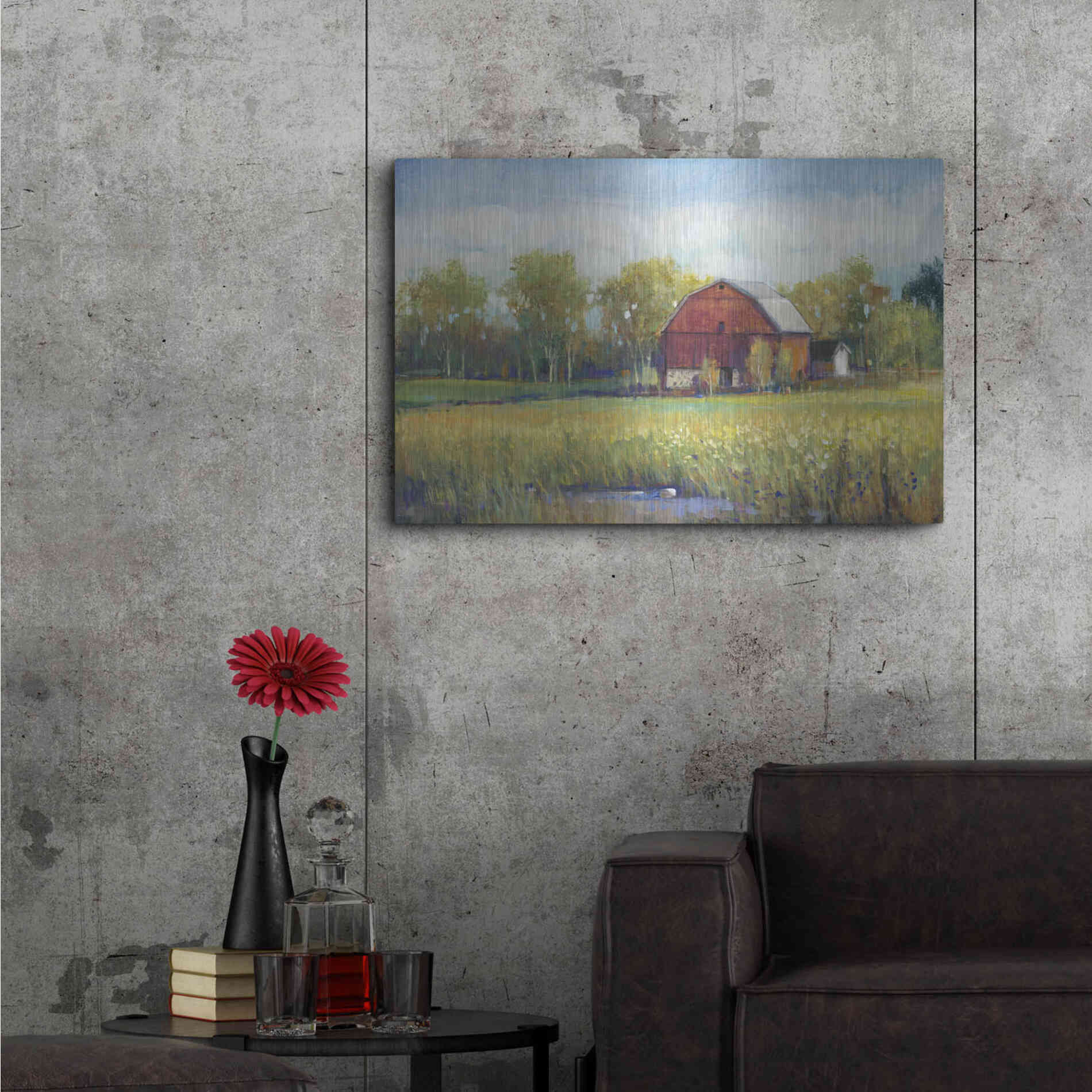 Luxe Metal Art 'Rural America I' by Tim O'Toole, Metal Wall Art,36x24