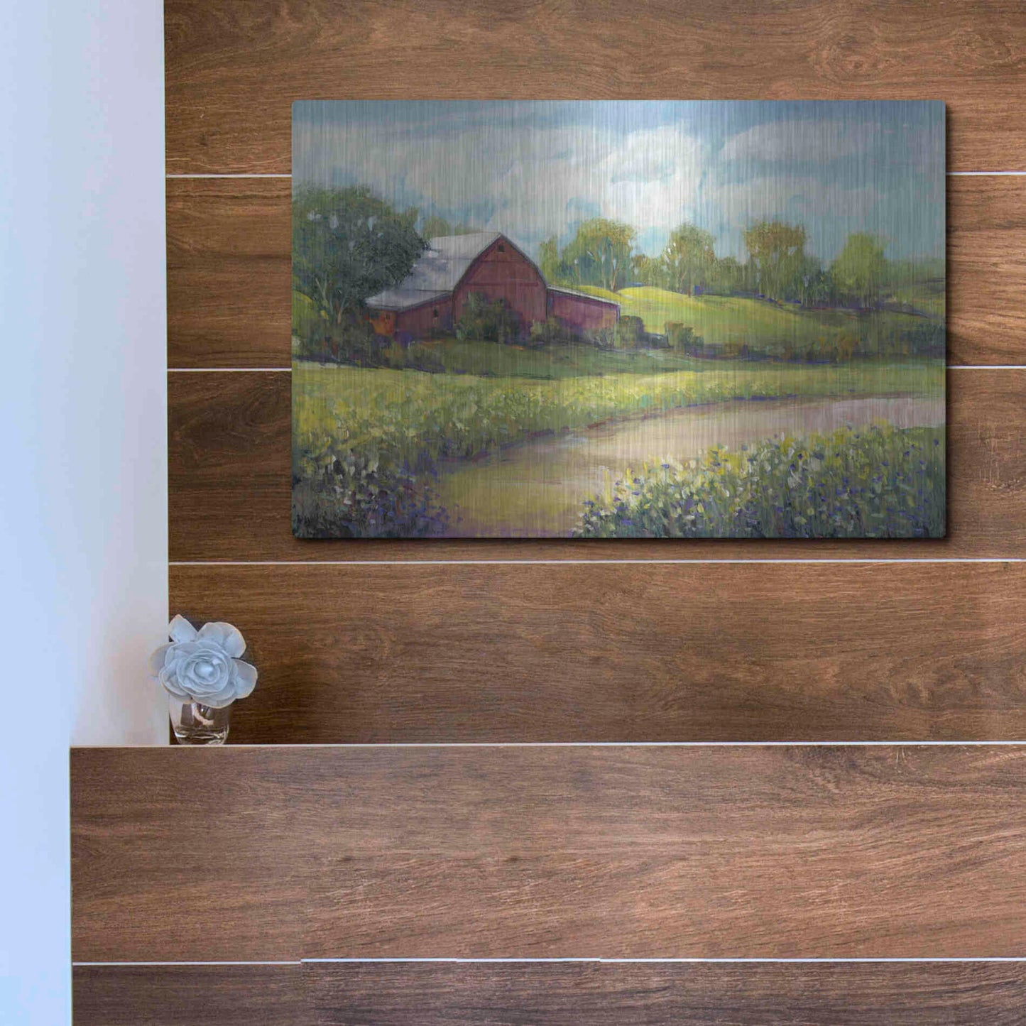 Luxe Metal Art 'Rural America II' by Tim O'Toole, Metal Wall Art,16x12