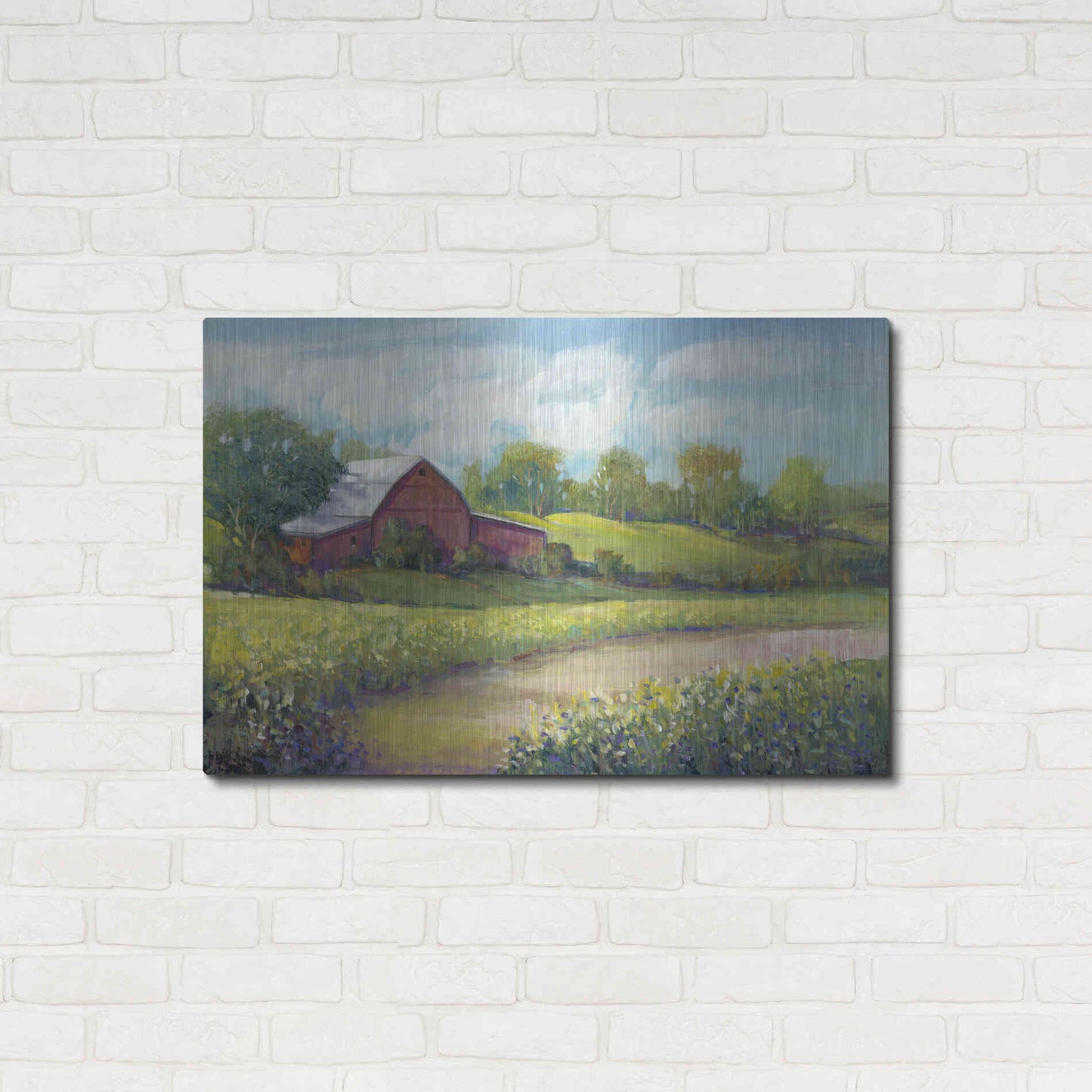 Luxe Metal Art 'Rural America II' by Tim O'Toole, Metal Wall Art,36x24