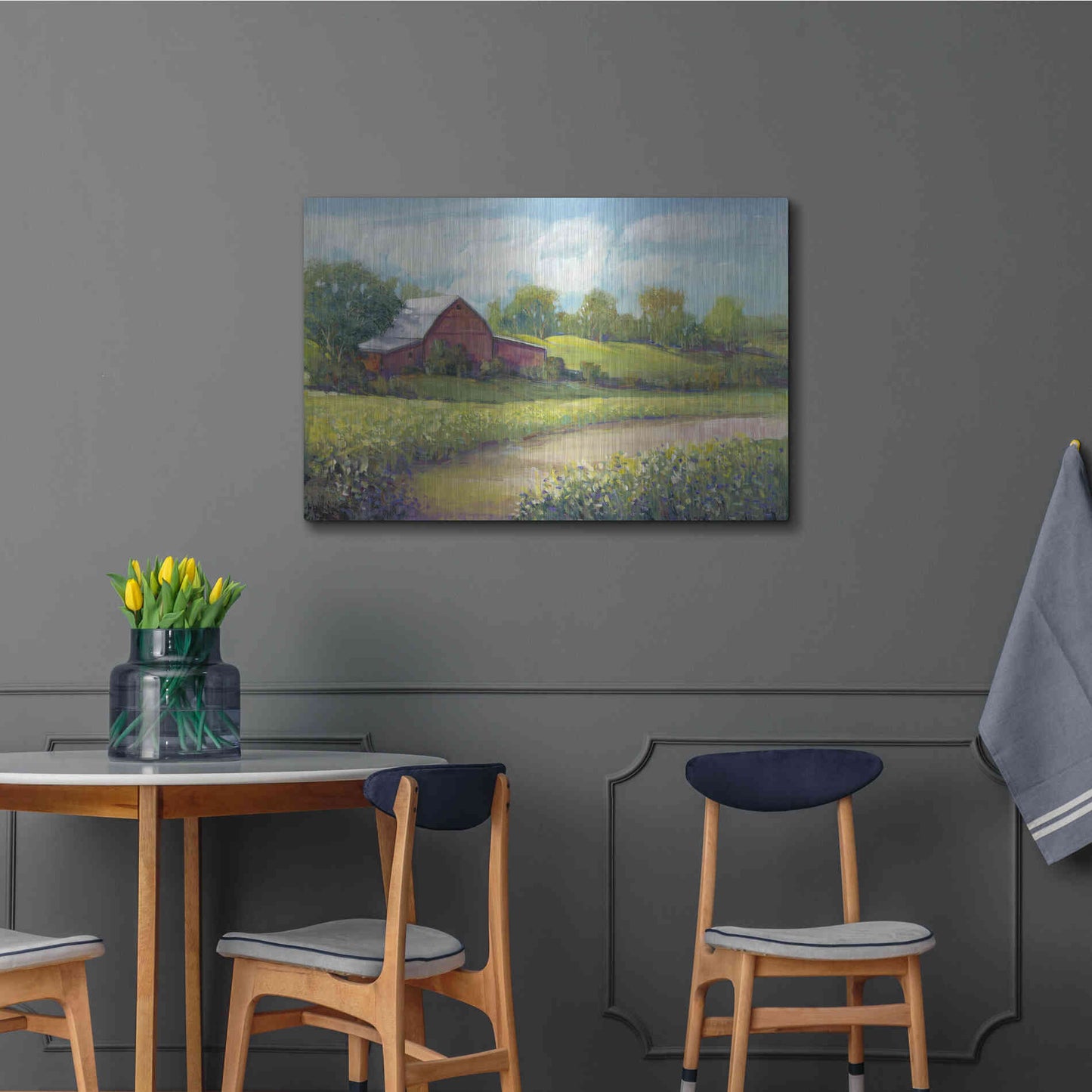 Luxe Metal Art 'Rural America II' by Tim O'Toole, Metal Wall Art,36x24