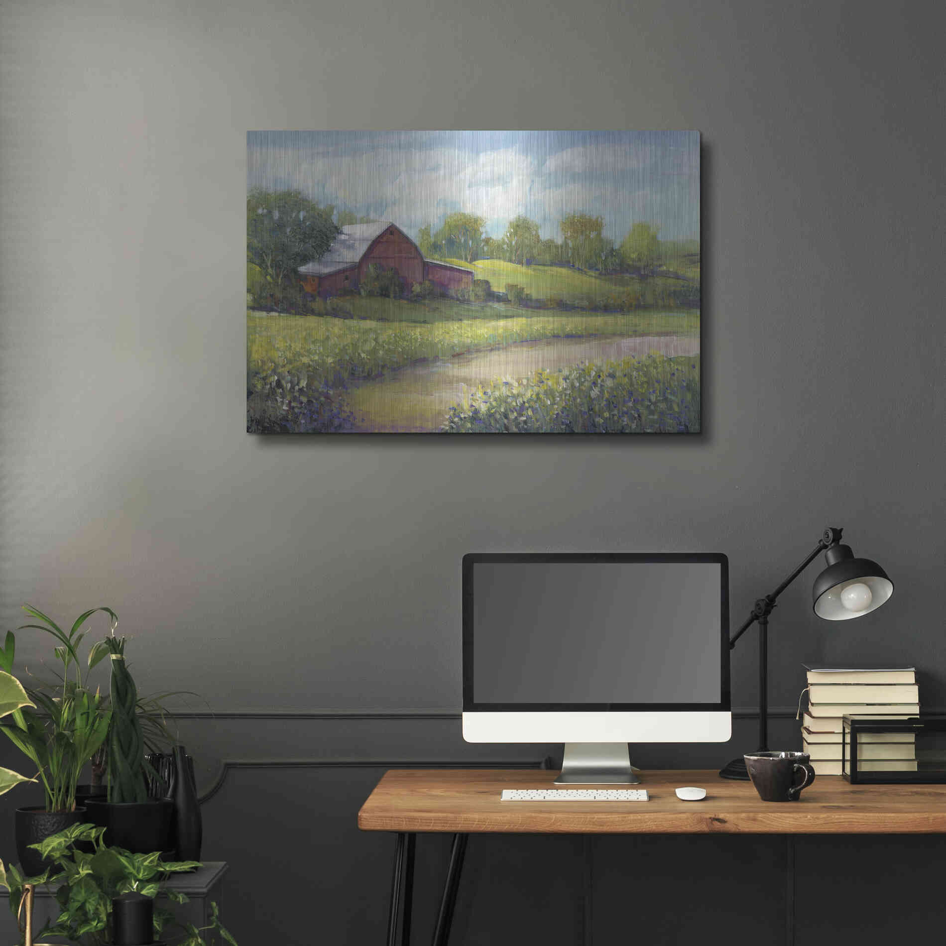 Luxe Metal Art 'Rural America II' by Tim O'Toole, Metal Wall Art,36x24