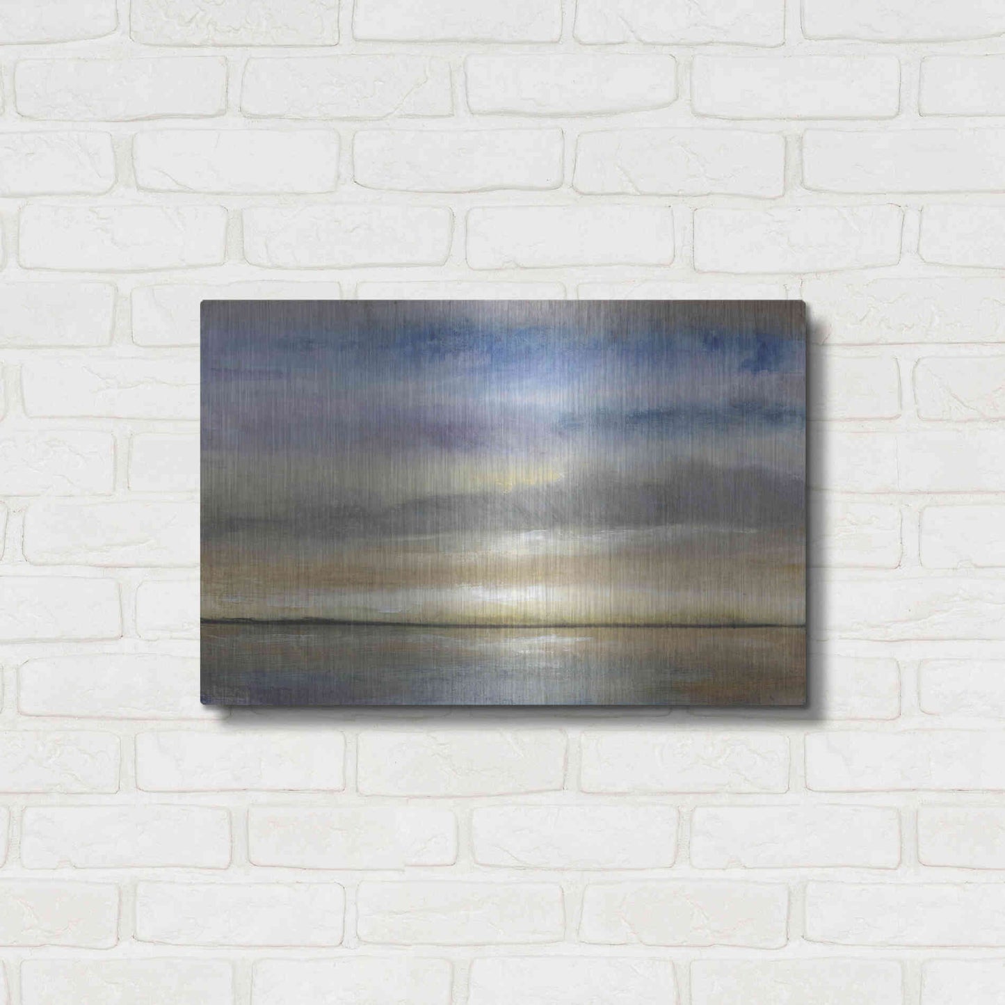 Luxe Metal Art 'Evening Calm I' by Tim O'Toole, Metal Wall Art,24x16