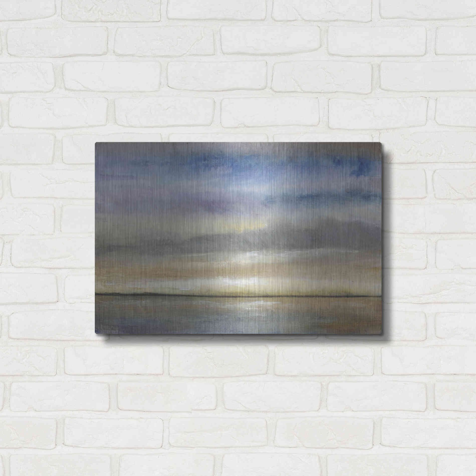 Luxe Metal Art 'Evening Calm I' by Tim O'Toole, Metal Wall Art,24x16