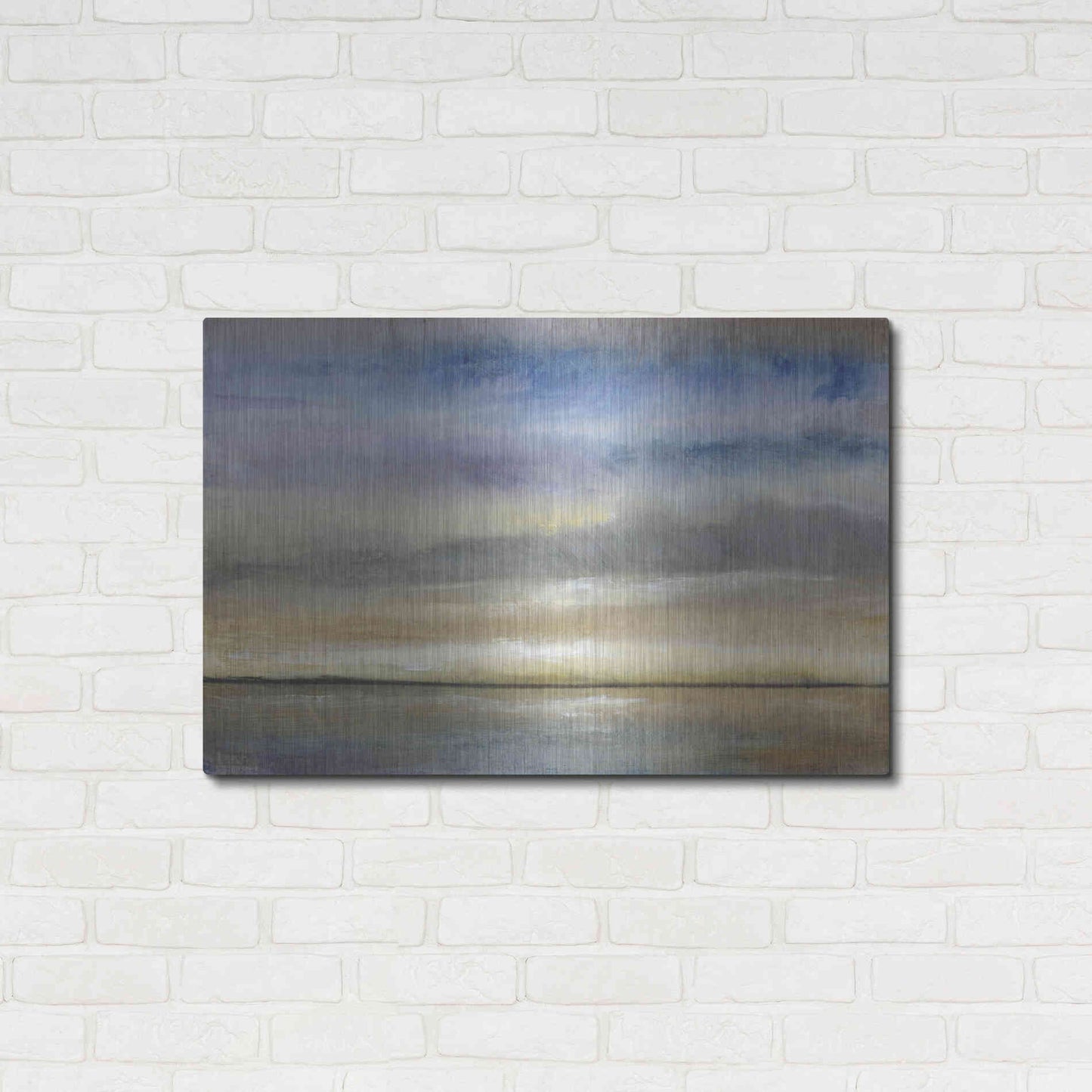 Luxe Metal Art 'Evening Calm I' by Tim O'Toole, Metal Wall Art,36x24