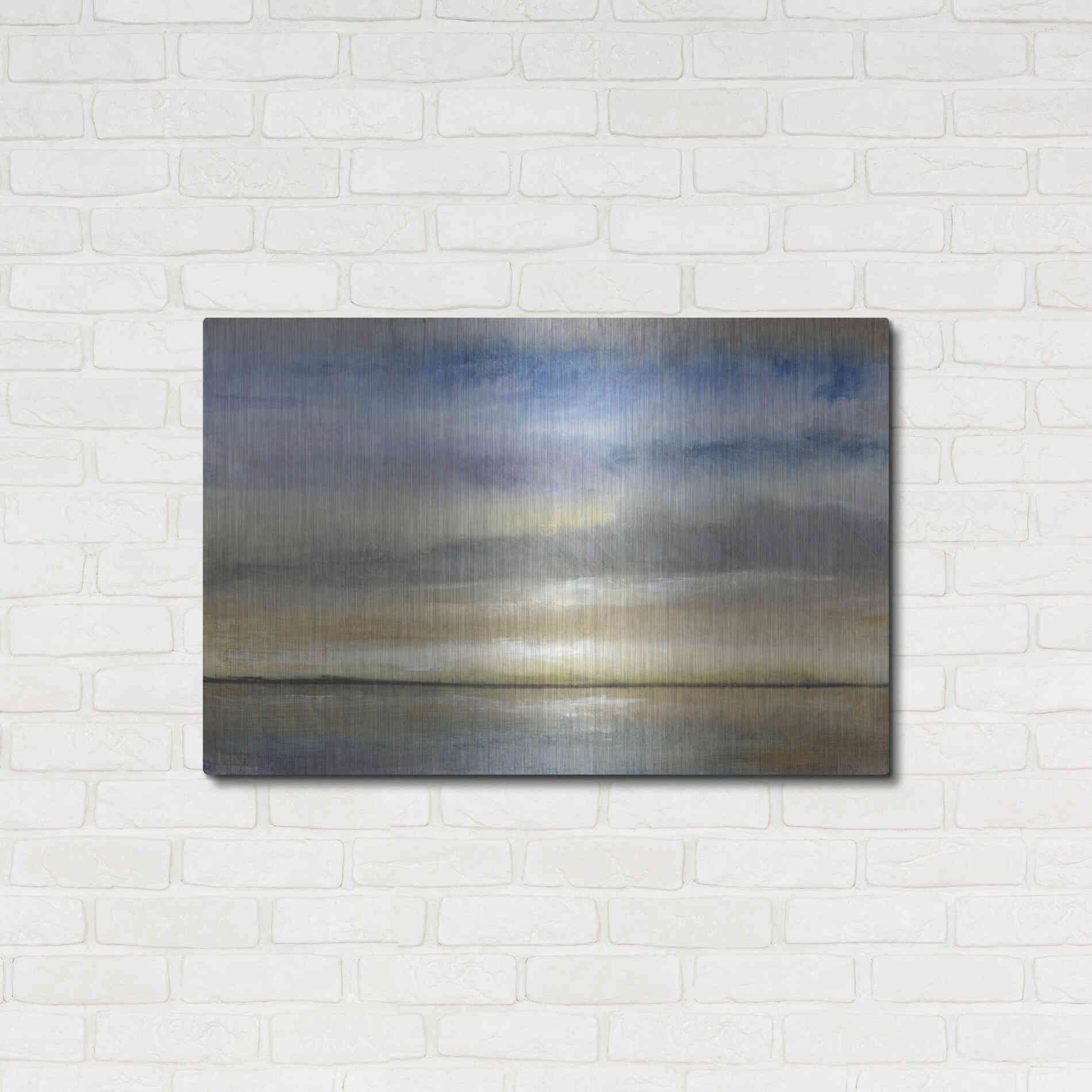 Luxe Metal Art 'Evening Calm I' by Tim O'Toole, Metal Wall Art,36x24