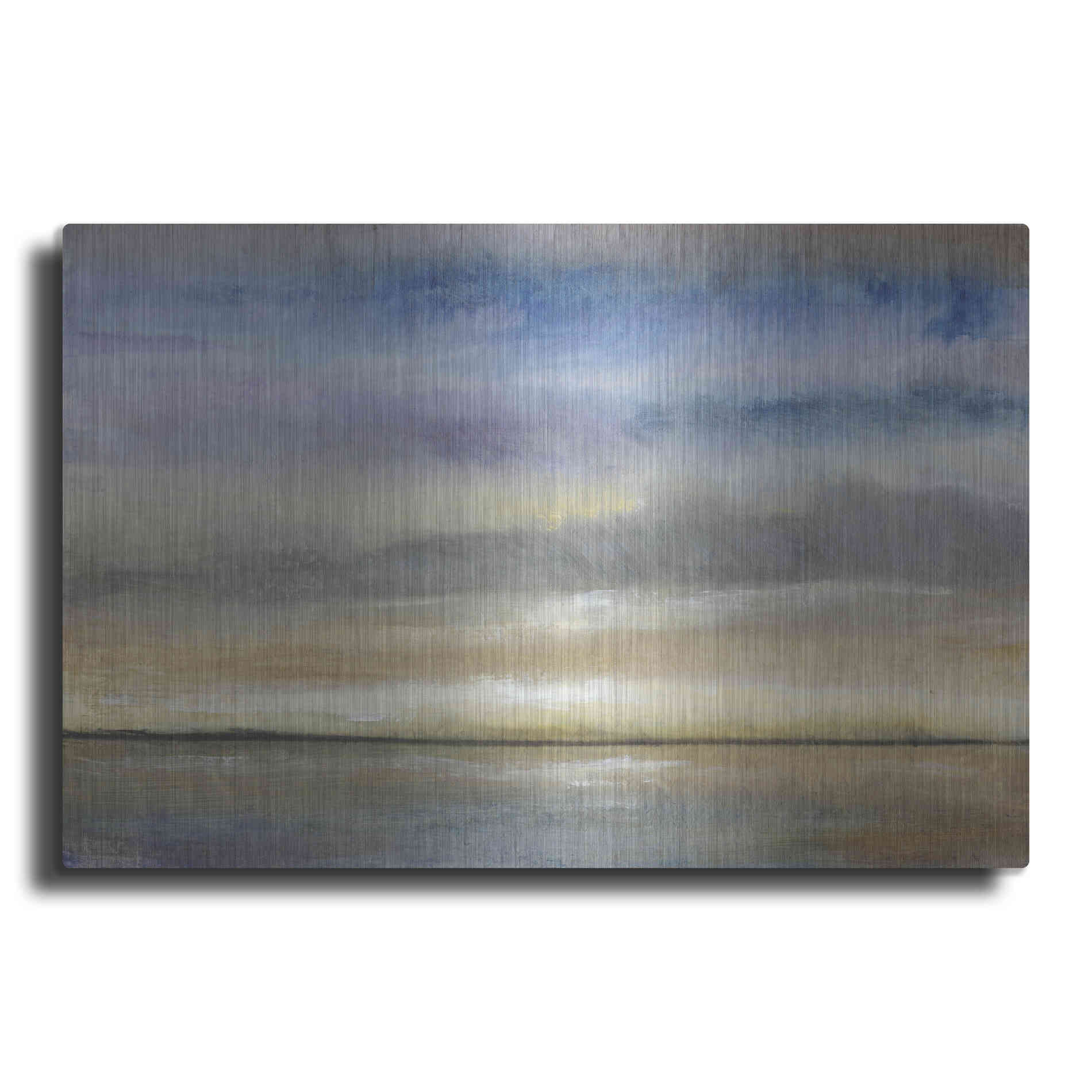 Luxe Metal Art 'Evening Calm I' by Tim O'Toole, Metal Wall Art