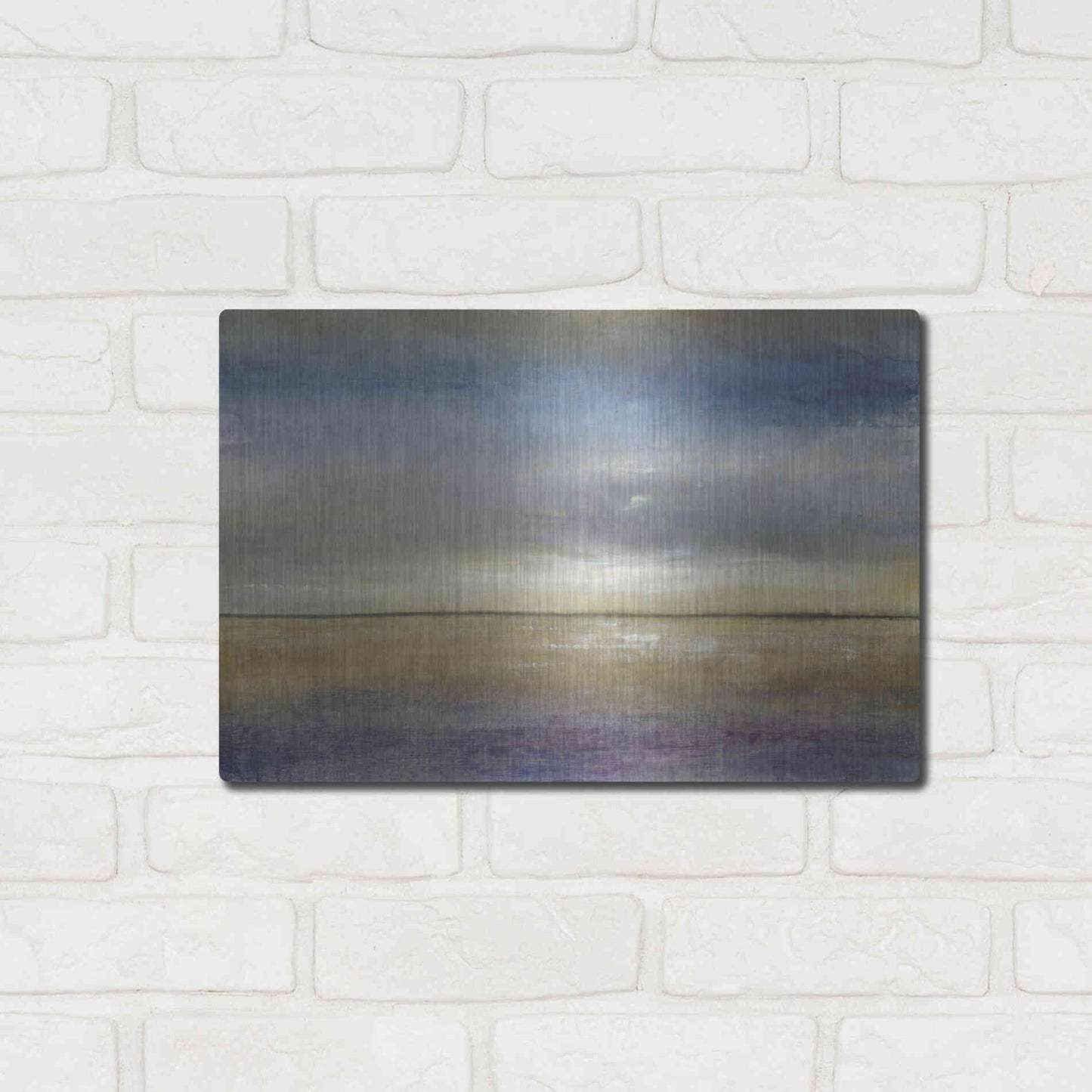 Luxe Metal Art 'Evening Calm II' by Tim O'Toole, Metal Wall Art,16x12