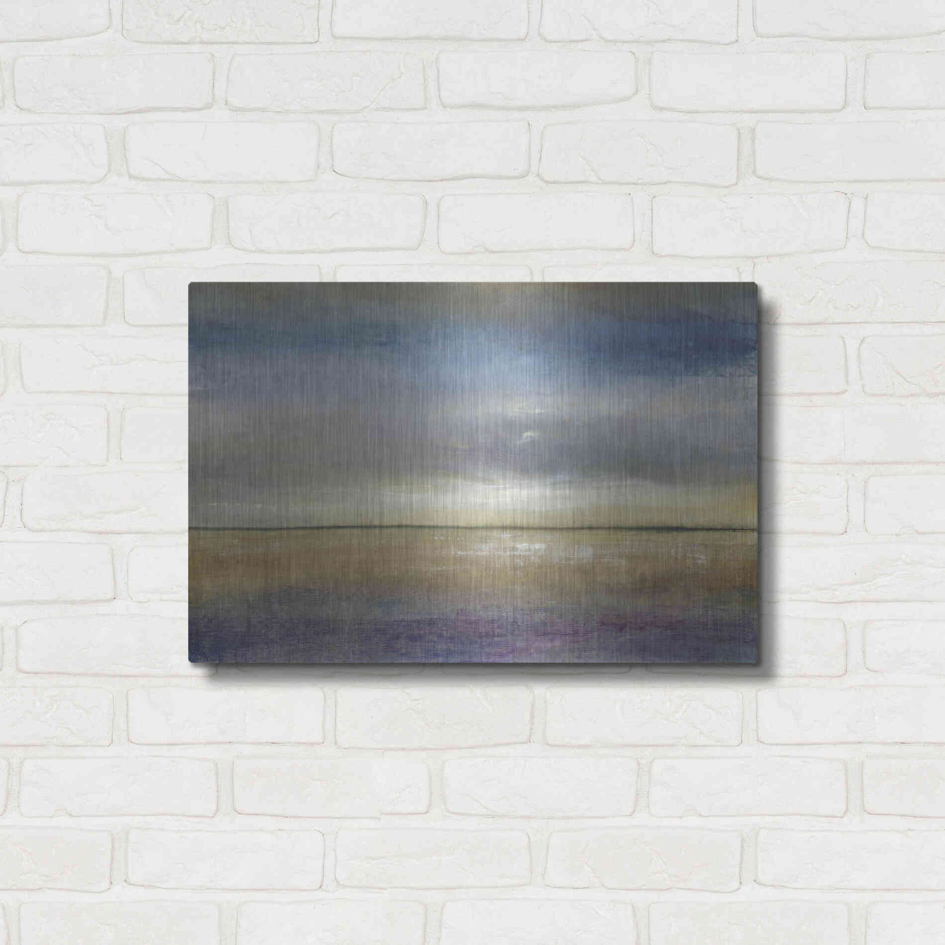 Luxe Metal Art 'Evening Calm II' by Tim O'Toole, Metal Wall Art,24x16