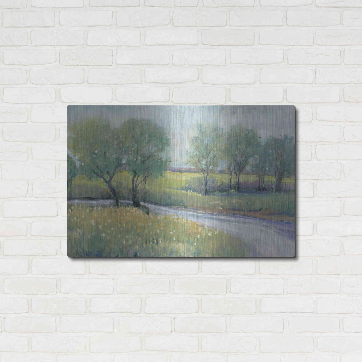 Luxe Metal Art 'Summer Stream I' by Tim O'Toole, Metal Wall Art,36x24