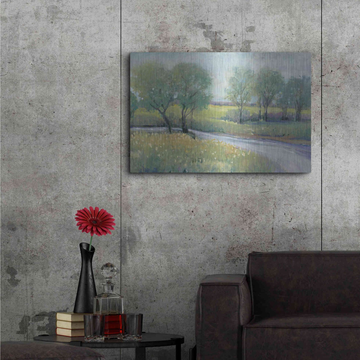 Luxe Metal Art 'Summer Stream I' by Tim O'Toole, Metal Wall Art,36x24