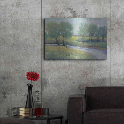 Luxe Metal Art 'Summer Stream I' by Tim O'Toole, Metal Wall Art,36x24