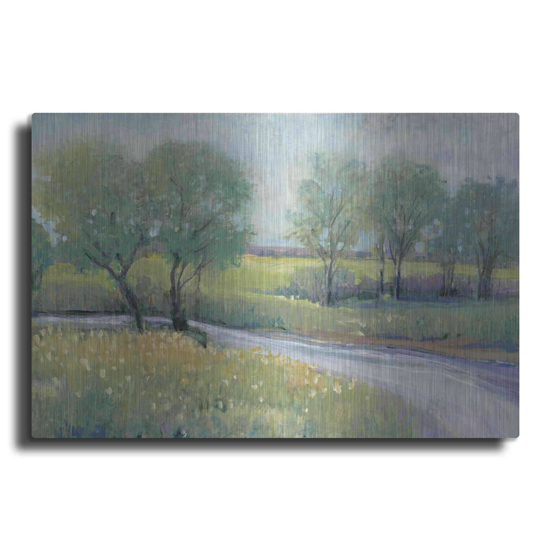 Luxe Metal Art 'Summer Stream I' by Tim O'Toole, Metal Wall Art