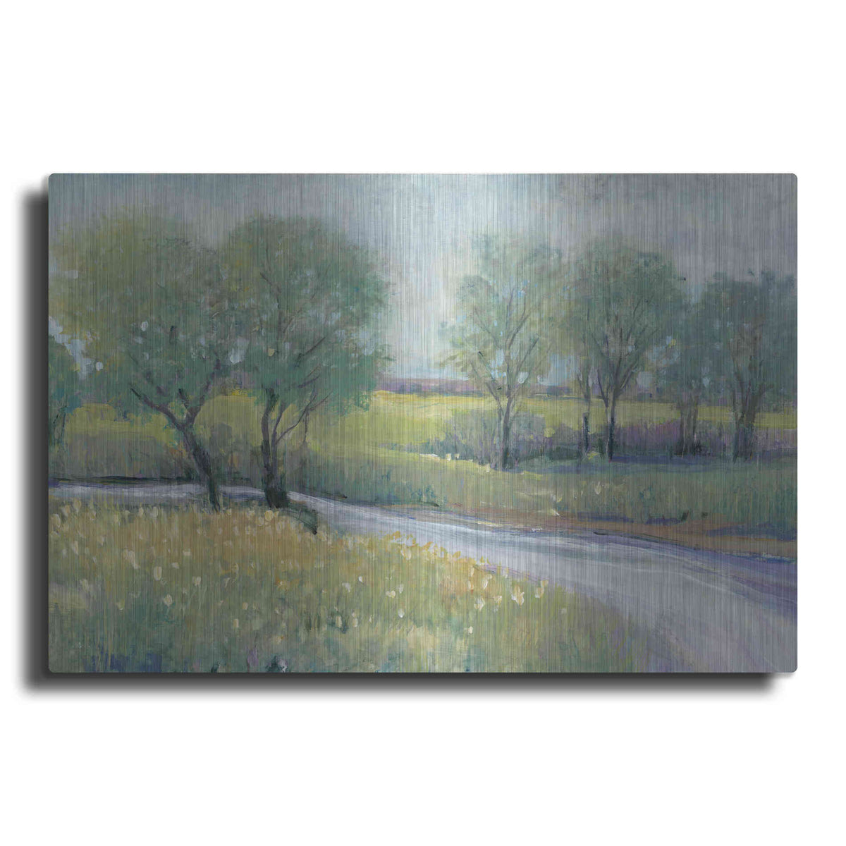 Luxe Metal Art 'Summer Stream I' by Tim O'Toole, Metal Wall Art