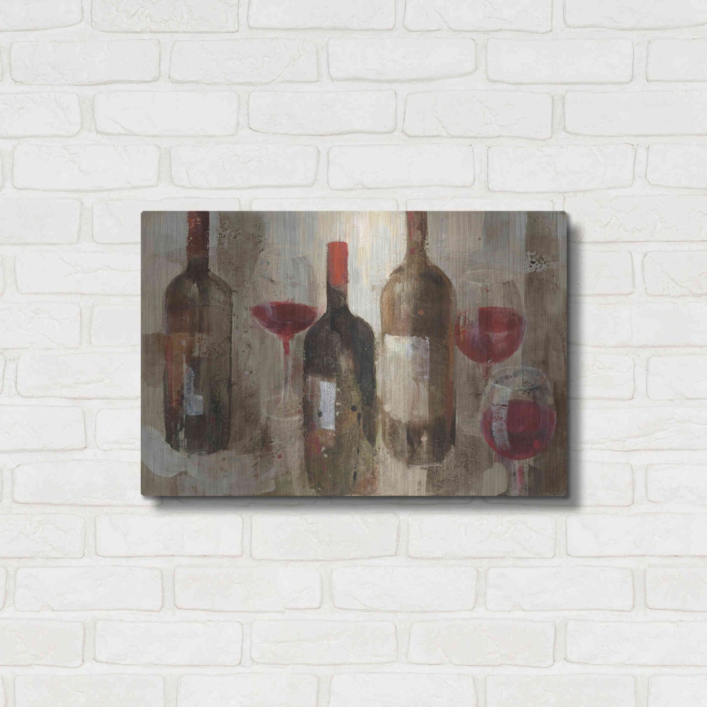 Luxe Metal Art 'Festa I v2 Neutral' by Albena Hristova, Metal Wall Art,24x16