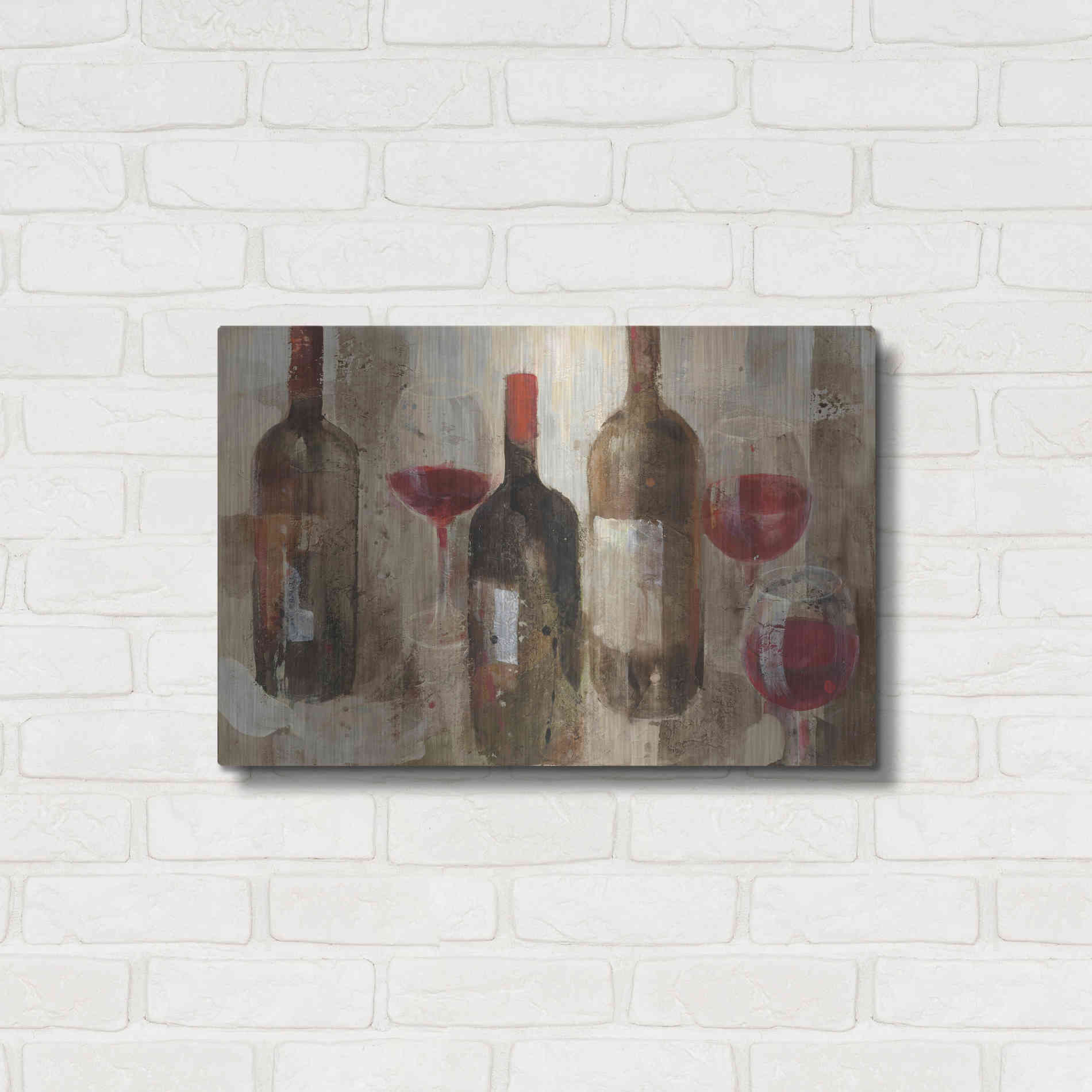 Luxe Metal Art 'Festa I v2 Neutral' by Albena Hristova, Metal Wall Art,24x16