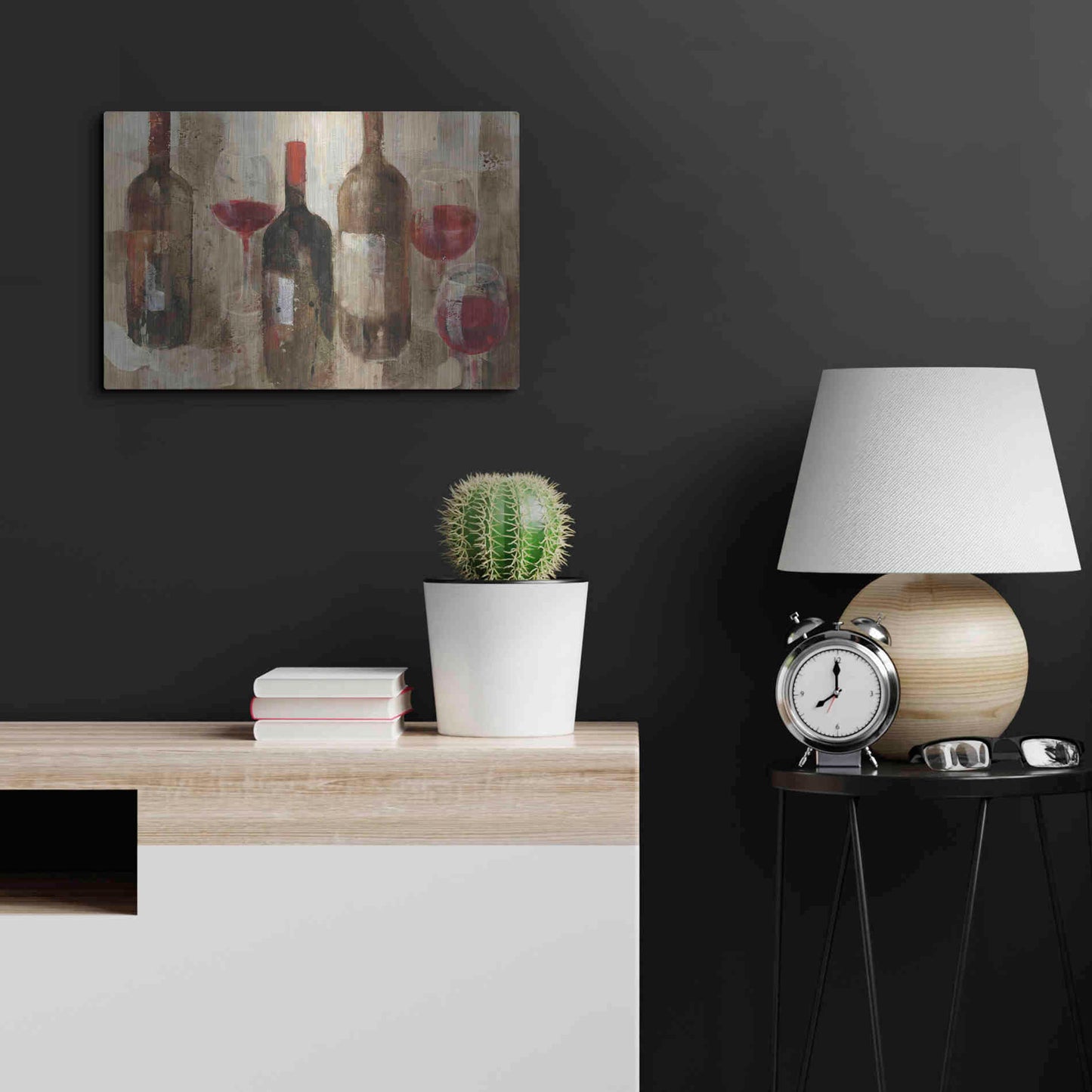 Luxe Metal Art 'Festa I v2 Neutral' by Albena Hristova, Metal Wall Art,24x16
