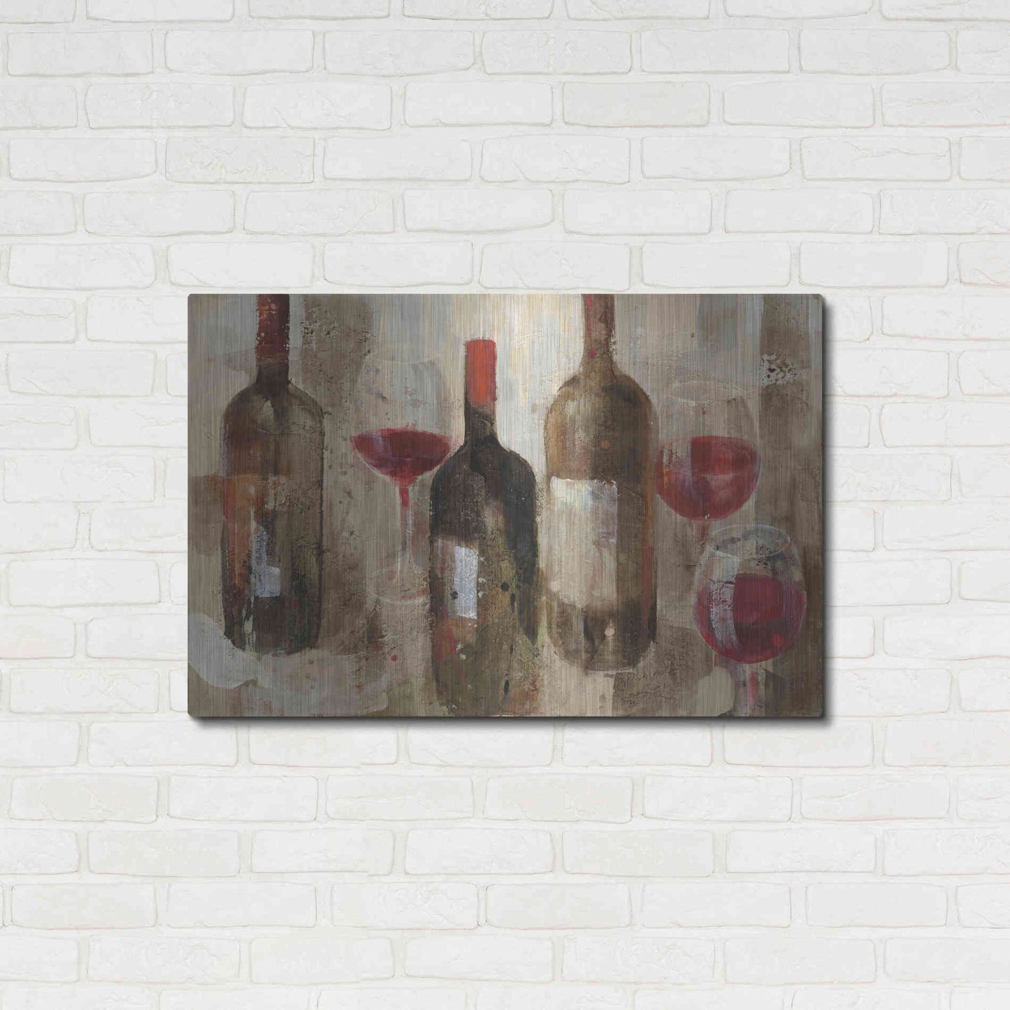 Luxe Metal Art 'Festa I v2 Neutral' by Albena Hristova, Metal Wall Art,36x24