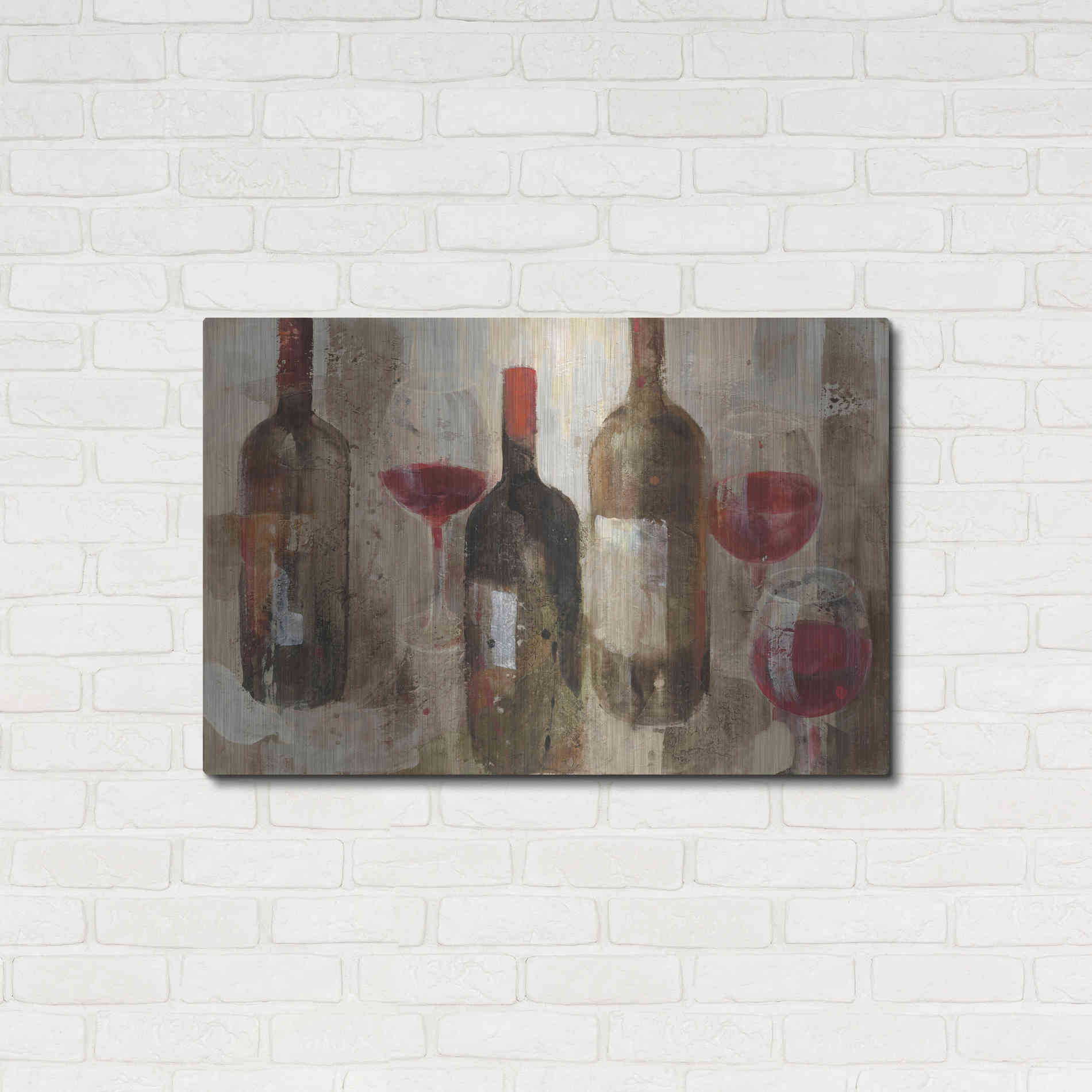 Luxe Metal Art 'Festa I v2 Neutral' by Albena Hristova, Metal Wall Art,36x24