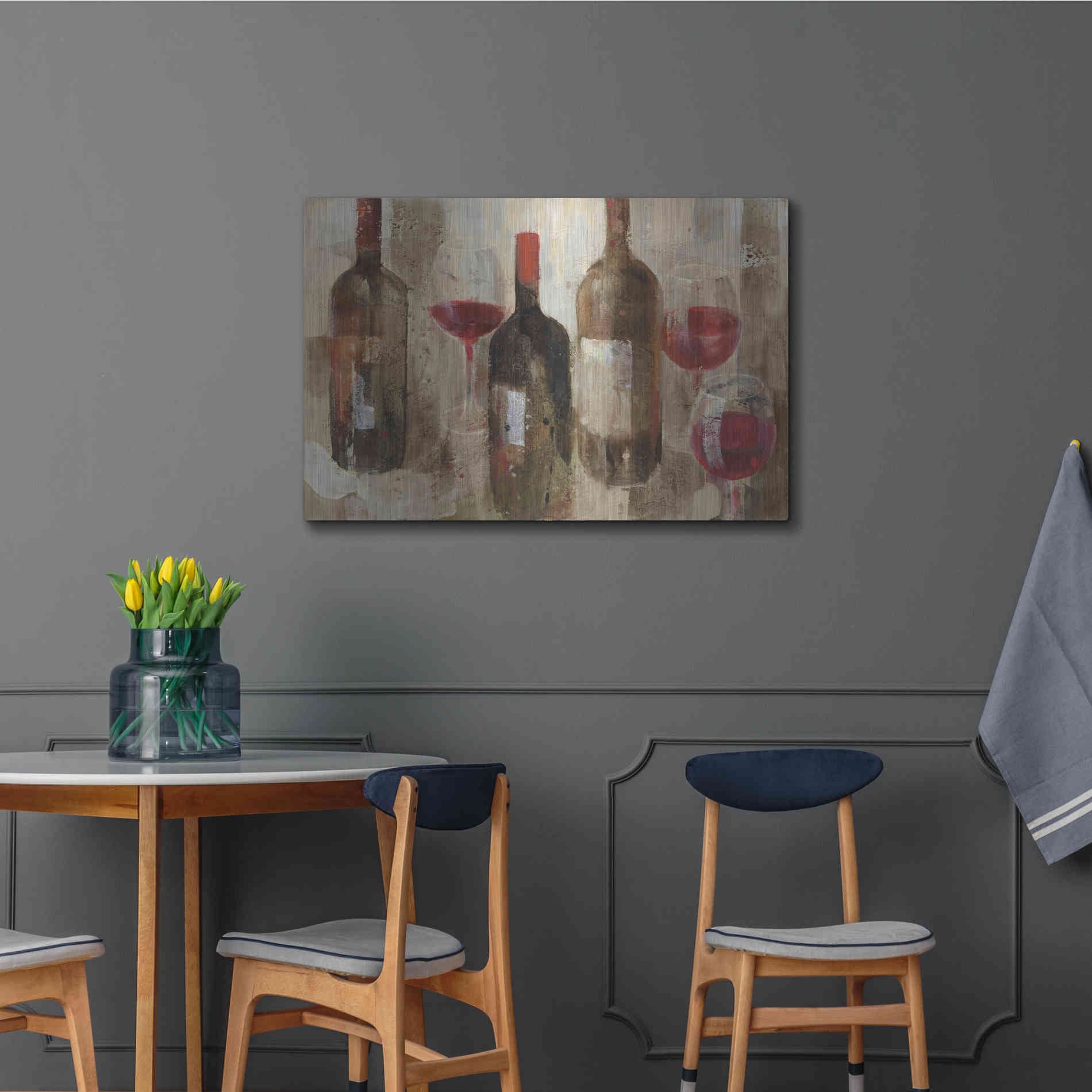 Luxe Metal Art 'Festa I v2 Neutral' by Albena Hristova, Metal Wall Art,36x24