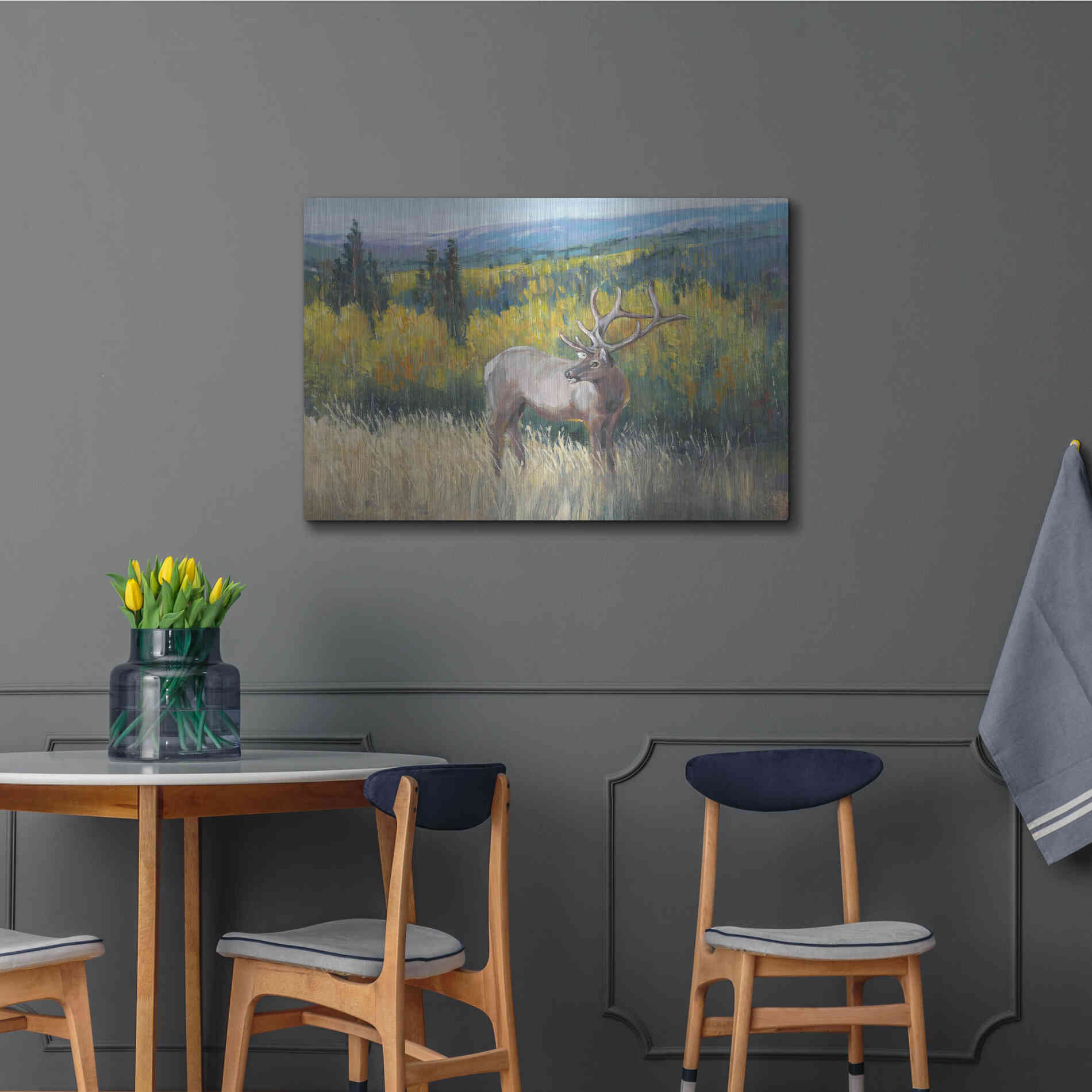 Luxe Metal Art 'View From the Top I' by Tim O'Toole, Metal Wall Art,36x24