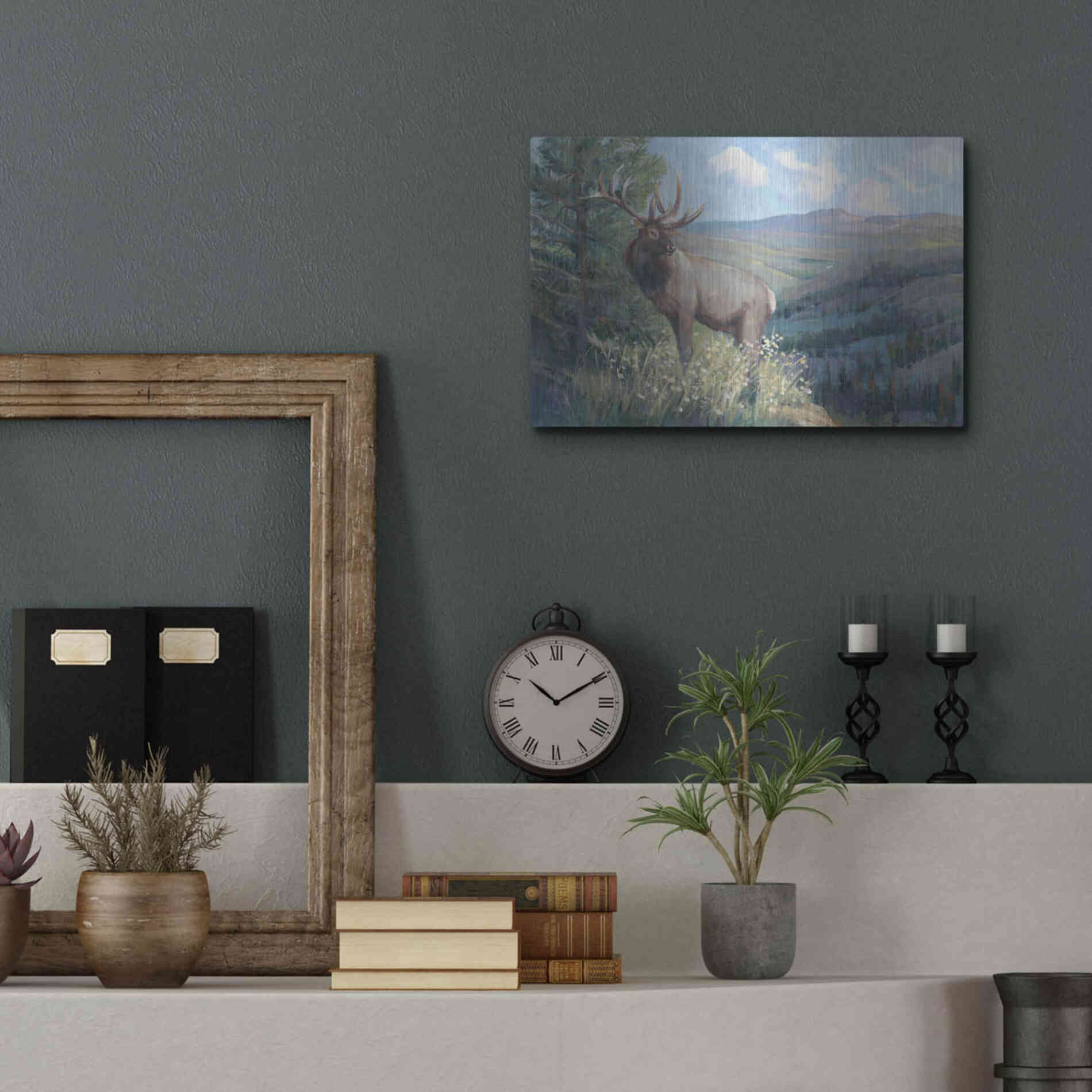 Luxe Metal Art 'View From the Top II' by Tim O'Toole, Metal Wall Art,16x12