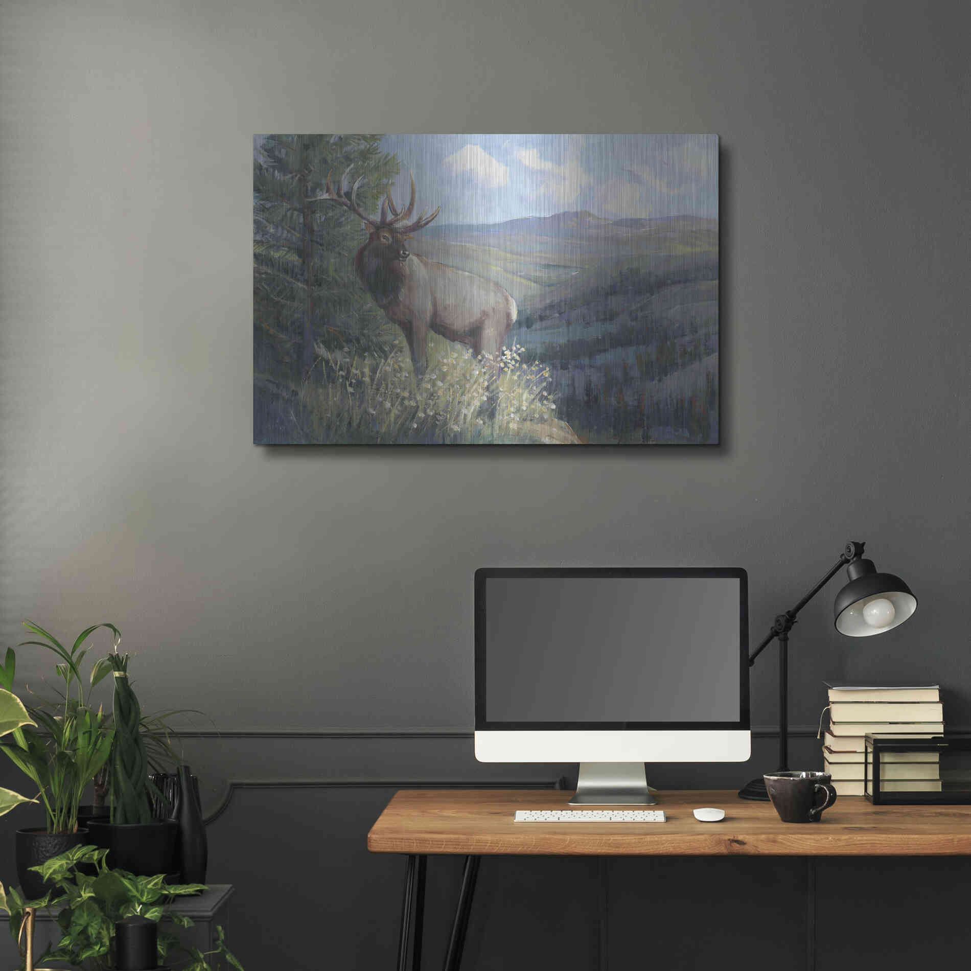 Luxe Metal Art 'View From the Top II' by Tim O'Toole, Metal Wall Art,36x24