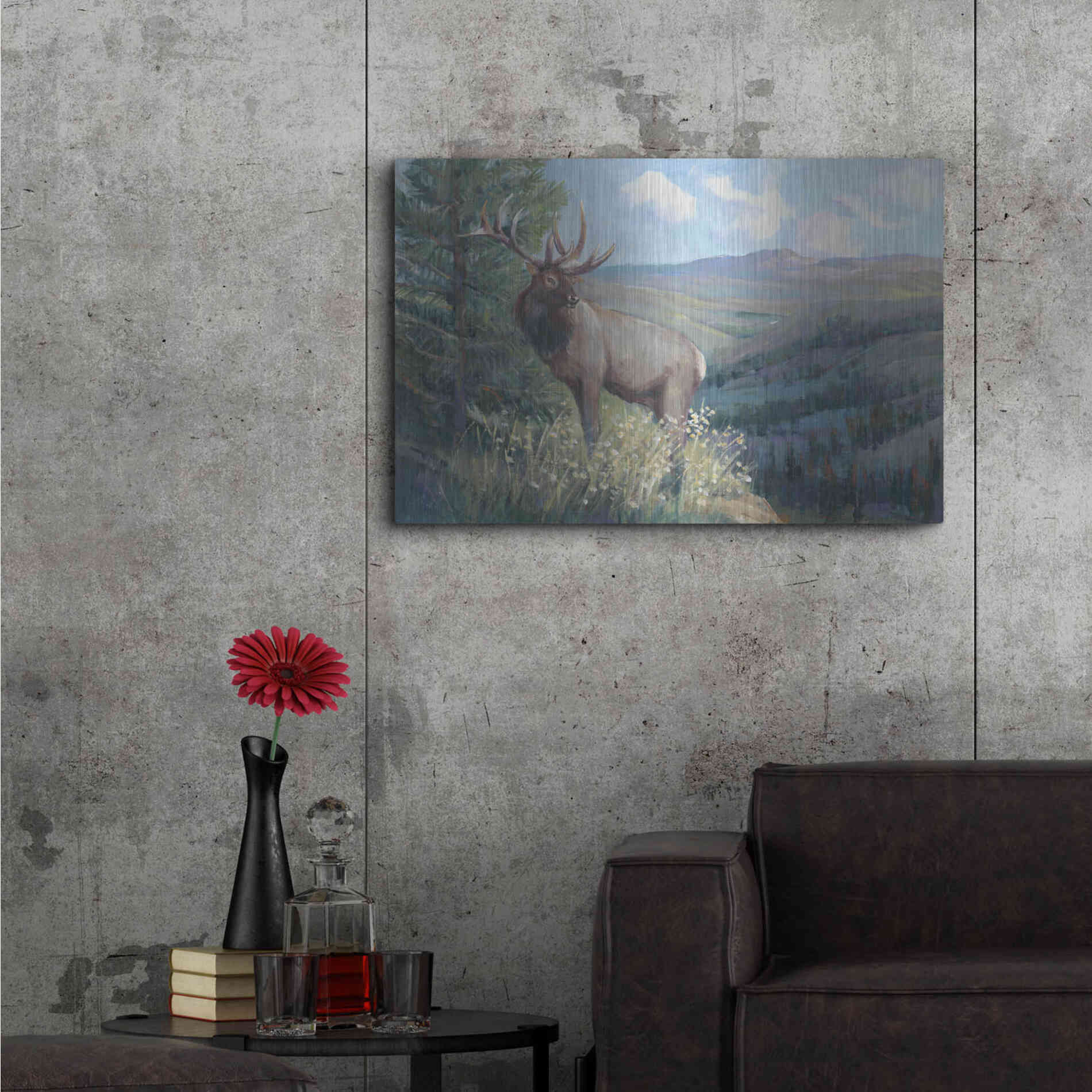 Luxe Metal Art 'View From the Top II' by Tim O'Toole, Metal Wall Art,36x24