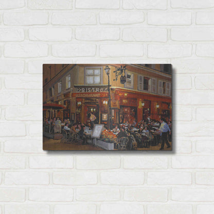 Luxe Metal Art 'Bistro I' by Tim O'Toole, Metal Wall Art,24x16