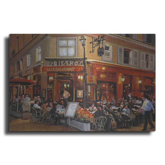 Luxe Metal Art 'Bistro I' by Tim O'Toole, Metal Wall Art