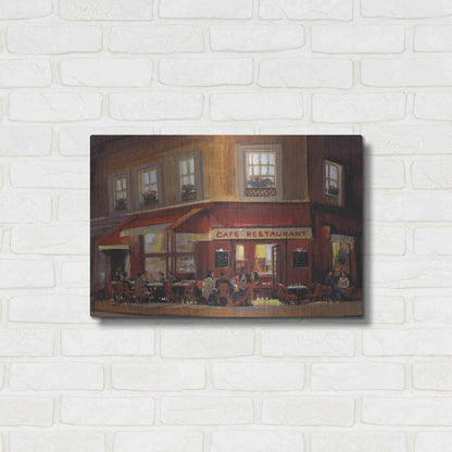 Luxe Metal Art 'Bistro II' by Tim O'Toole, Metal Wall Art,24x16
