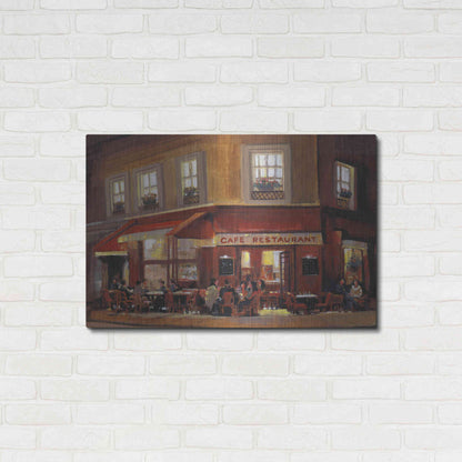 Luxe Metal Art 'Bistro II' by Tim O'Toole, Metal Wall Art,36x24