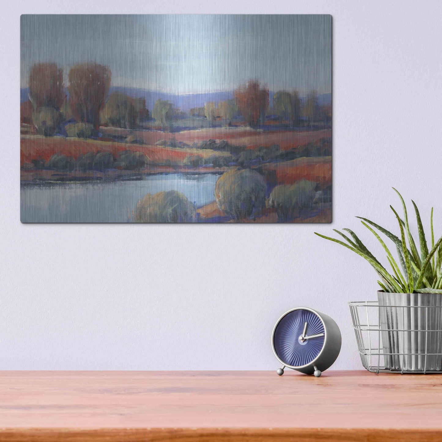 Luxe Metal Art 'Hidden Creek I' by Tim O'Toole, Metal Wall Art,16x12