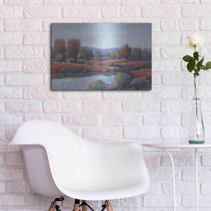 Luxe Metal Art 'Hidden Creek I' by Tim O'Toole, Metal Wall Art,24x16