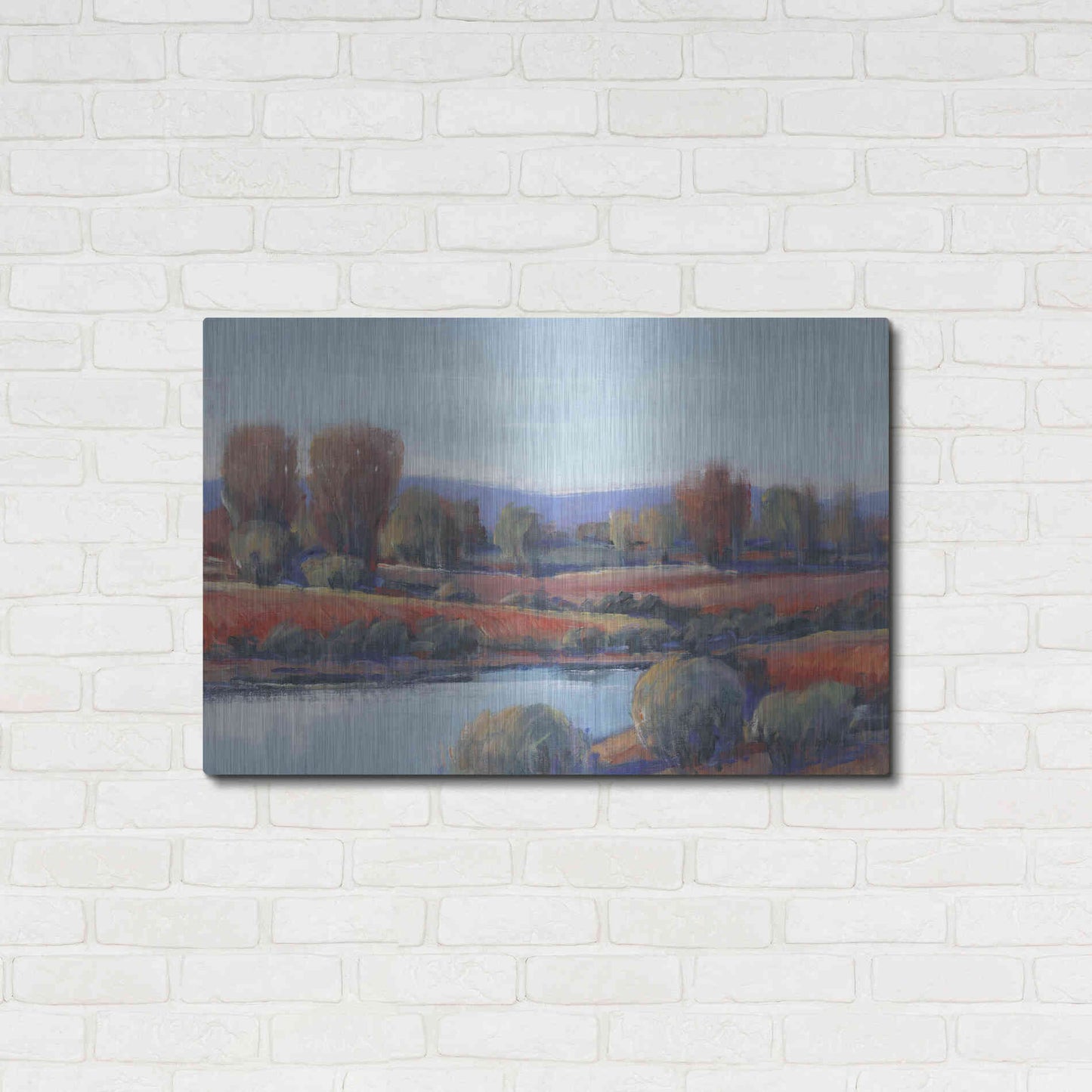 Luxe Metal Art 'Hidden Creek I' by Tim O'Toole, Metal Wall Art,36x24