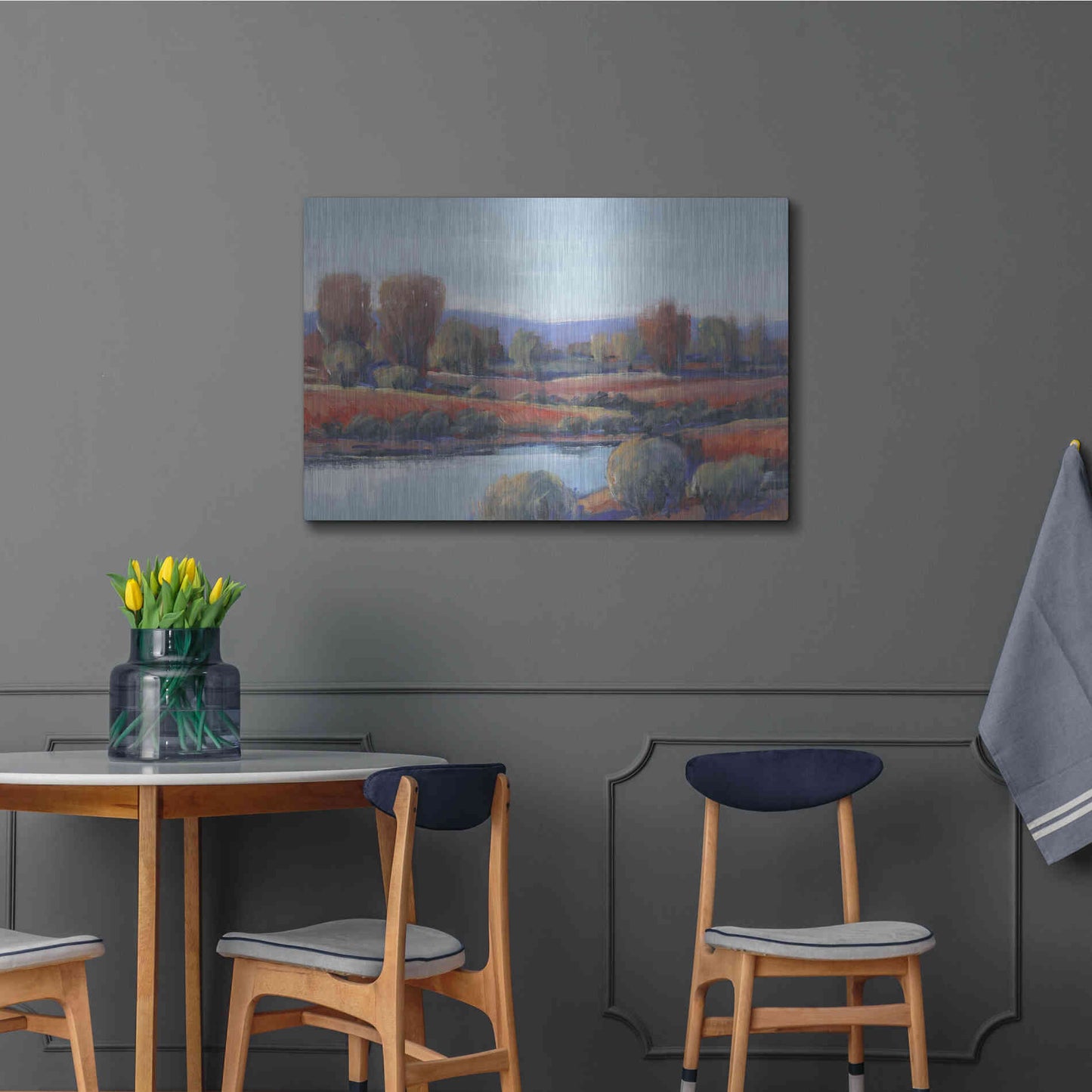 Luxe Metal Art 'Hidden Creek I' by Tim O'Toole, Metal Wall Art,36x24